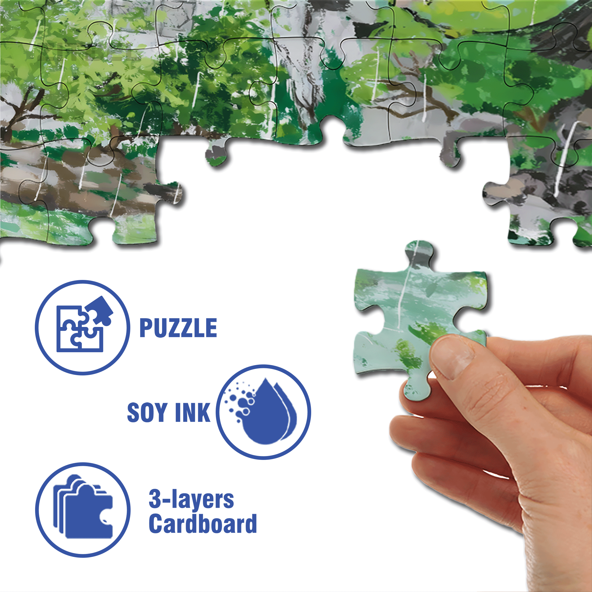 Lion Garden 2 500pcs/1000pcs Jigsaw Puzzle, Scratch-Resistant, Interactive Family Game & Brain-Boosting DIY Decor, Perfect for Halloween, Christmas & New Year Gifts, Family Puzzle Game