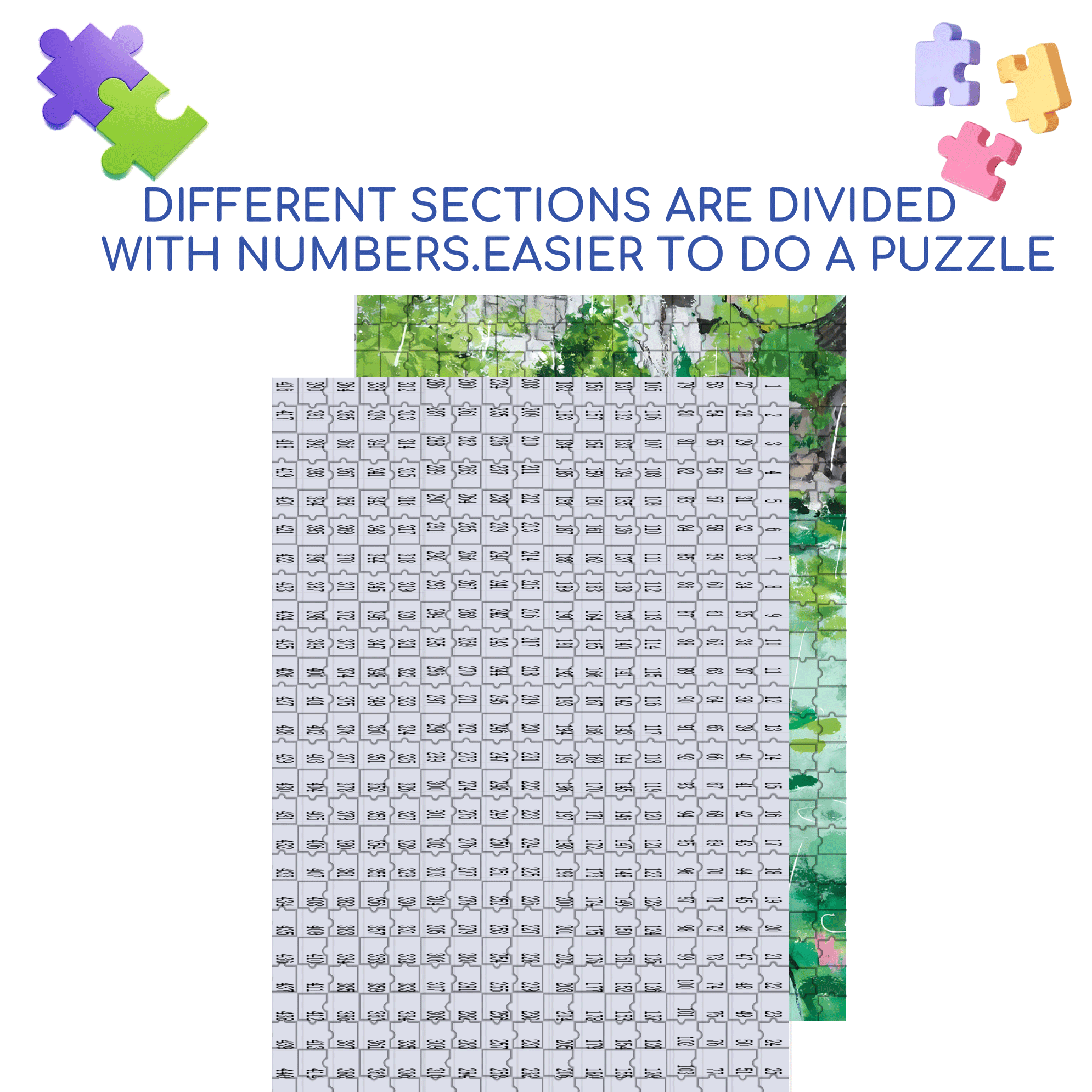Lion Garden 2 500pcs/1000pcs Jigsaw Puzzle, Scratch-Resistant, Interactive Family Game & Brain-Boosting DIY Decor, Perfect for Halloween, Christmas & New Year Gifts, Family Puzzle Game