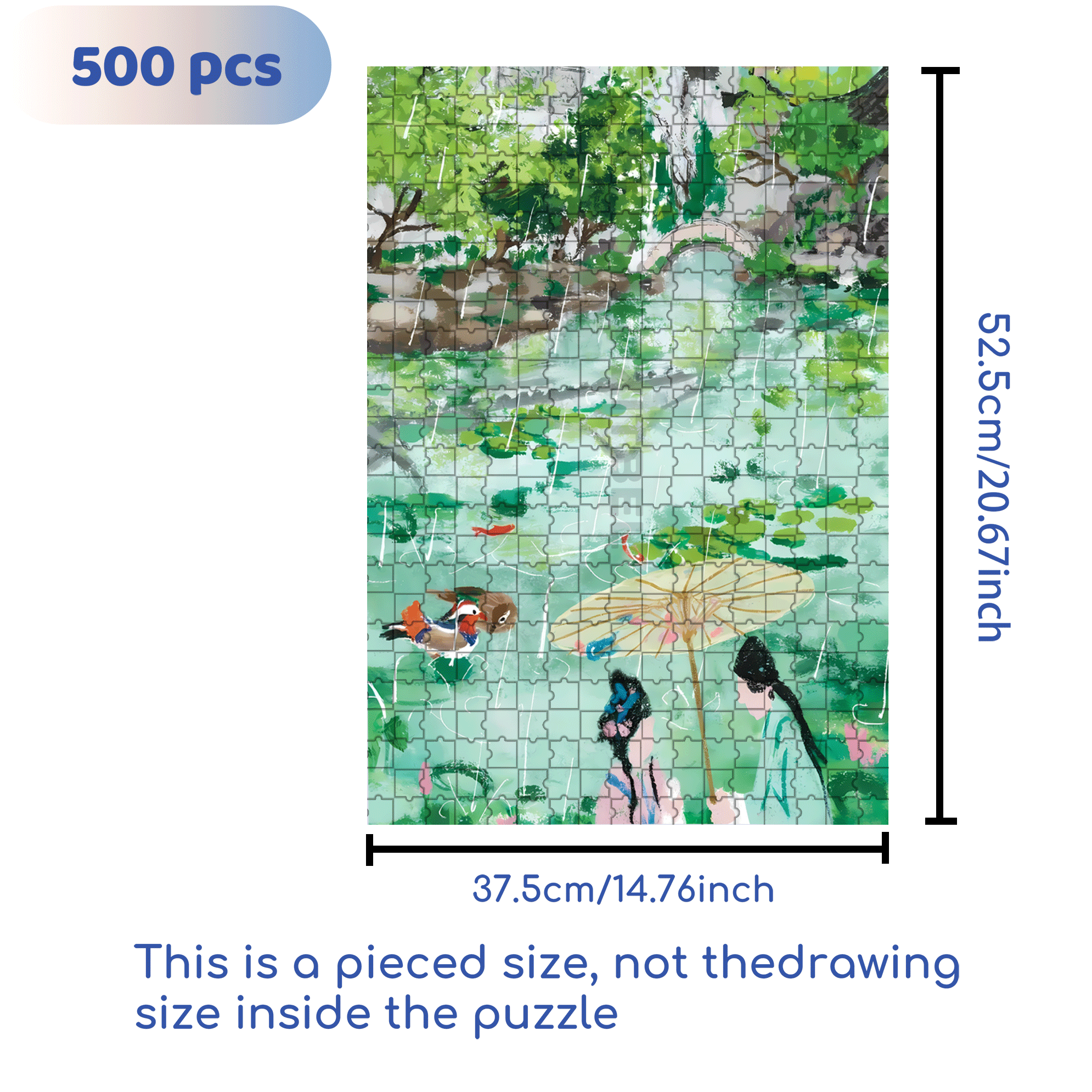 Lion Garden 2 500pcs/1000pcs Jigsaw Puzzle, Scratch-Resistant, Interactive Family Game & Brain-Boosting DIY Decor, Perfect for Halloween, Christmas & New Year Gifts, Family Puzzle Game