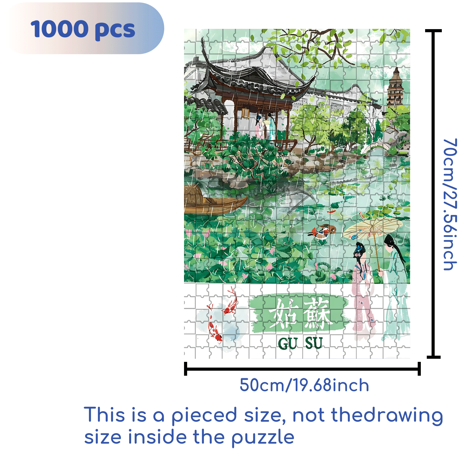 Lion Garden 500pcs/1000pcs Jigsaw Puzzle, Scratch-Resistant, Interactive Family Game & Brain-Boosting DIY Decor, Perfect for Halloween, Christmas & New Year Gifts, Family Puzzle Game