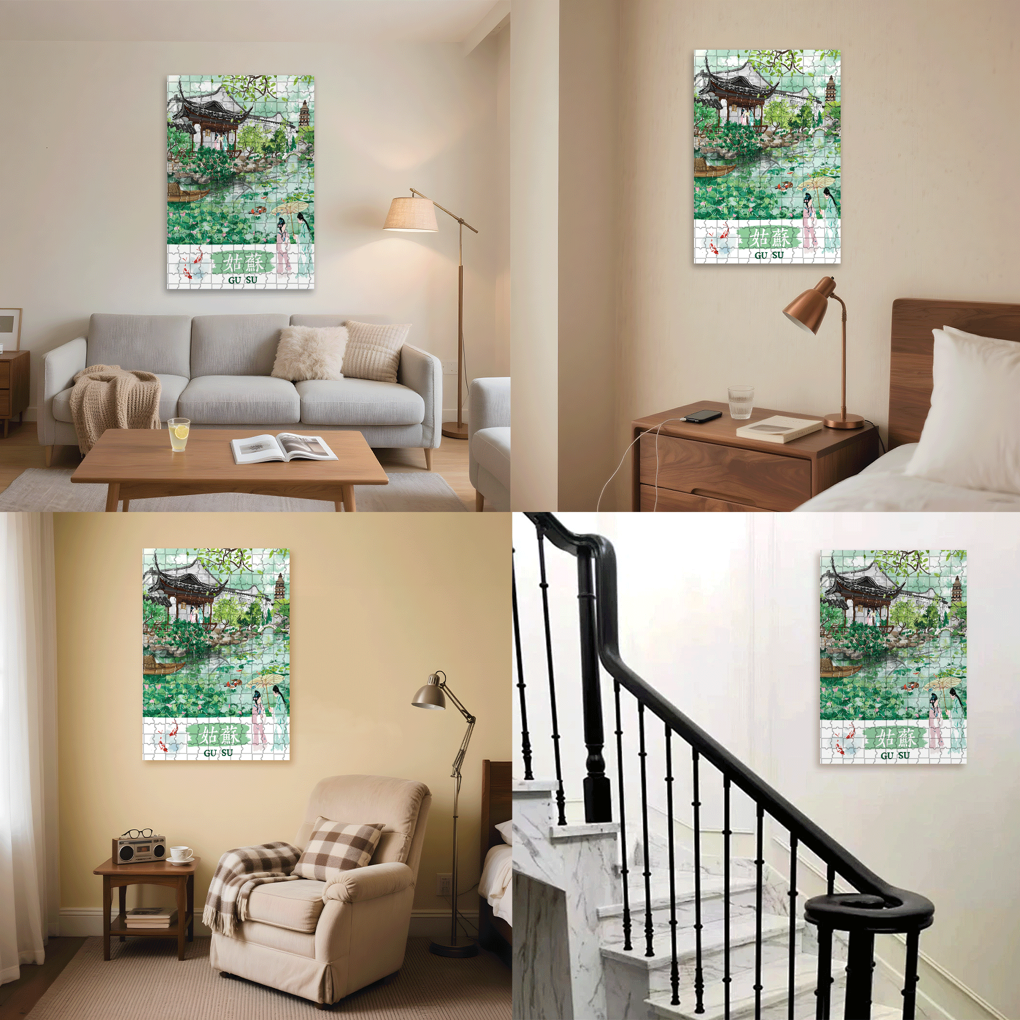 Lion Garden 500pcs/1000pcs Jigsaw Puzzle, Scratch-Resistant, Interactive Family Game & Brain-Boosting DIY Decor, Perfect for Halloween, Christmas & New Year Gifts, Family Puzzle Game