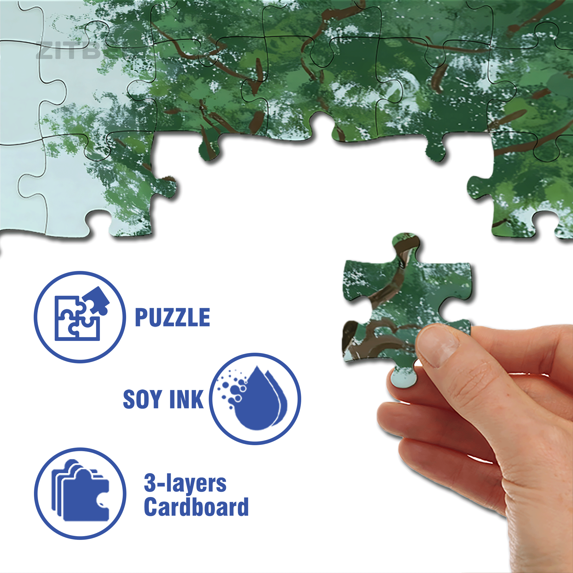 Lion Grove Garden 500pcs/1000pcs Jigsaw Puzzle, Scratch-Resistant, Interactive Family Game & Brain-Boosting DIY Decor, Perfect for Halloween, Christmas & New Year Gifts, Family Puzzle Game