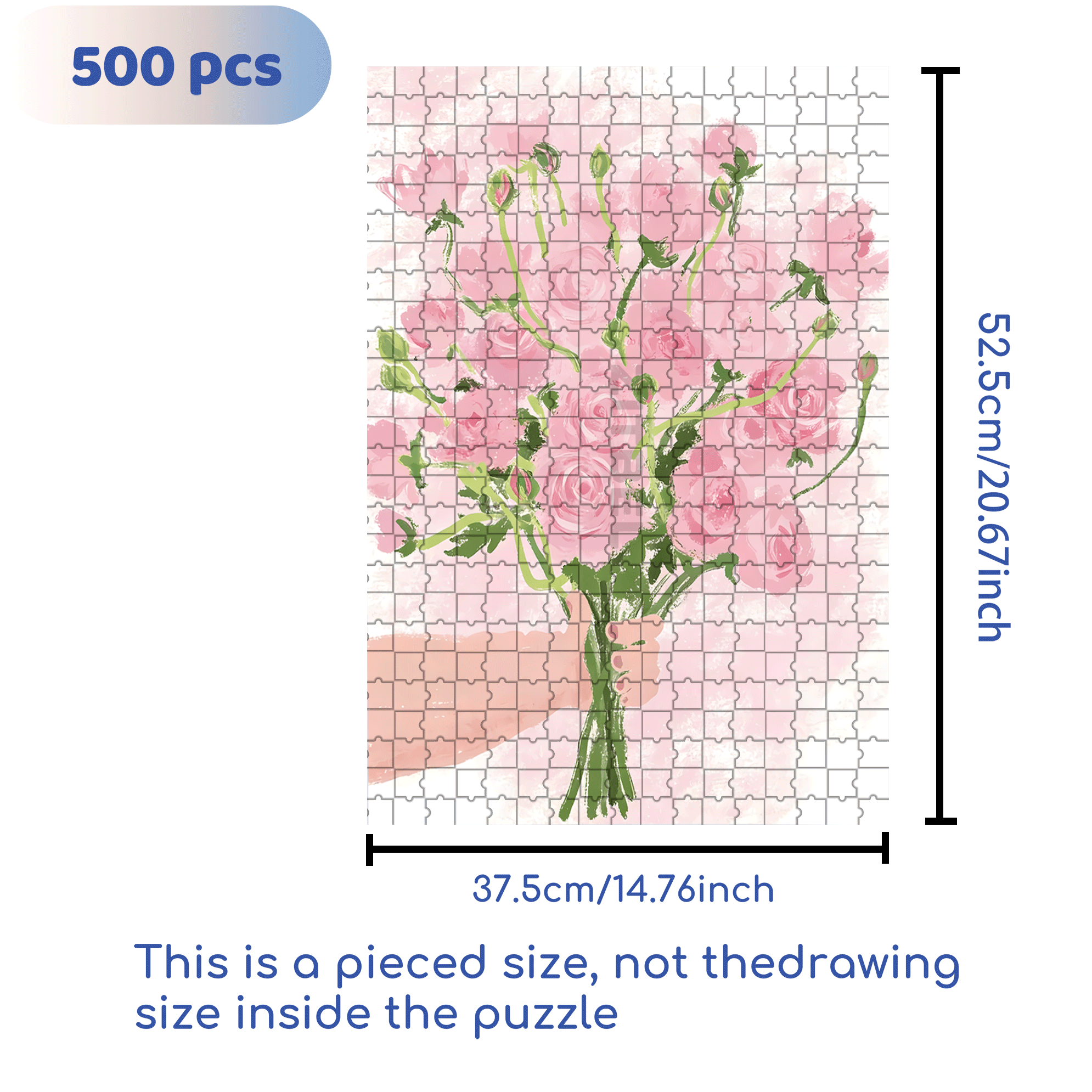 May You Be Happy 500pcs/1000pcs Jigsaw Puzzle, Scratch-Resistant, Interactive Family Game & Brain-Boosting DIY Decor, Perfect for Halloween, Christmas & New Year Gifts, Family Puzzle Game