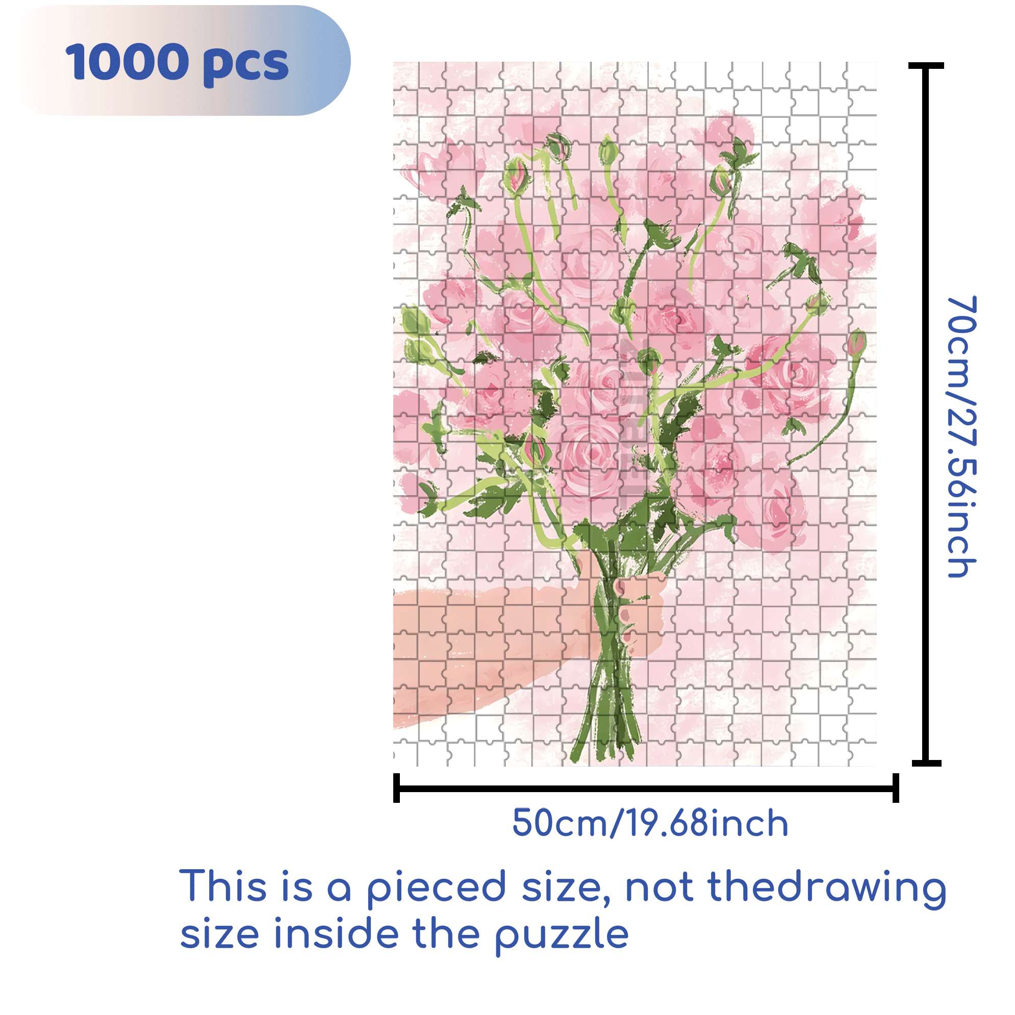 May You Be Happy 500pcs/1000pcs Jigsaw Puzzle, Scratch-Resistant, Interactive Family Game & Brain-Boosting DIY Decor, Perfect for Halloween, Christmas & New Year Gifts, Family Puzzle Game