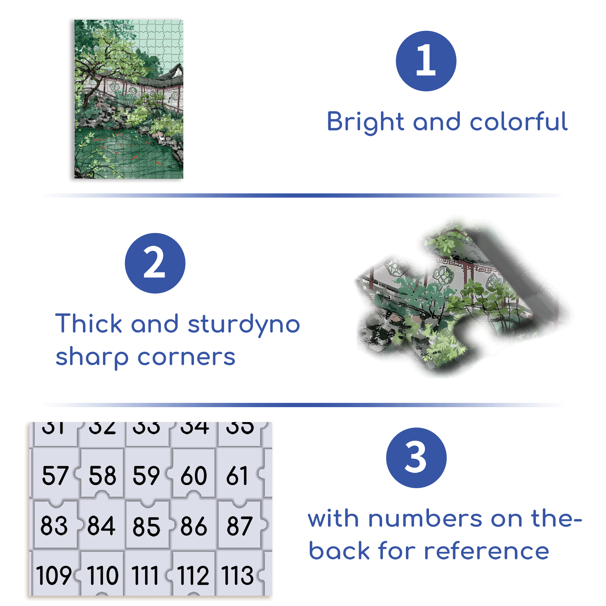 Pavilion of Surging Waves 500pcs/1000pcs Jigsaw Puzzle, Scratch-Resistant, Interactive Family Game & Brain-Boosting DIY Decor, Perfect for Halloween, Christmas & New Year Gifts, Family Puzzle Game