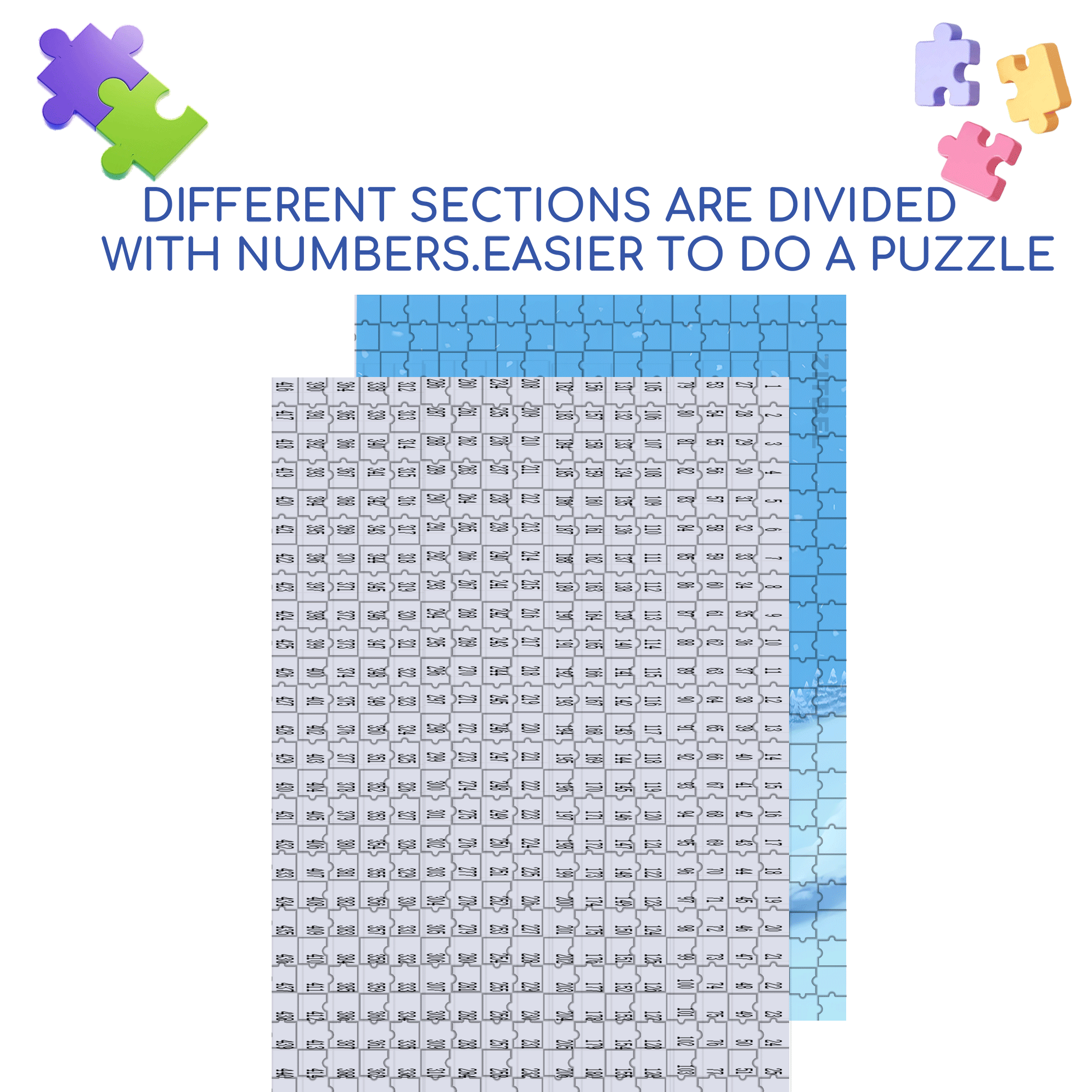 Big Snowball 500pcs/1000pcs Jigsaw Puzzle, Scratch-Resistant, Interactive Family Game & Brain-Boosting DIY Decor, Perfect for Halloween, Christmas & New Year Gifts, Family Puzzle Game