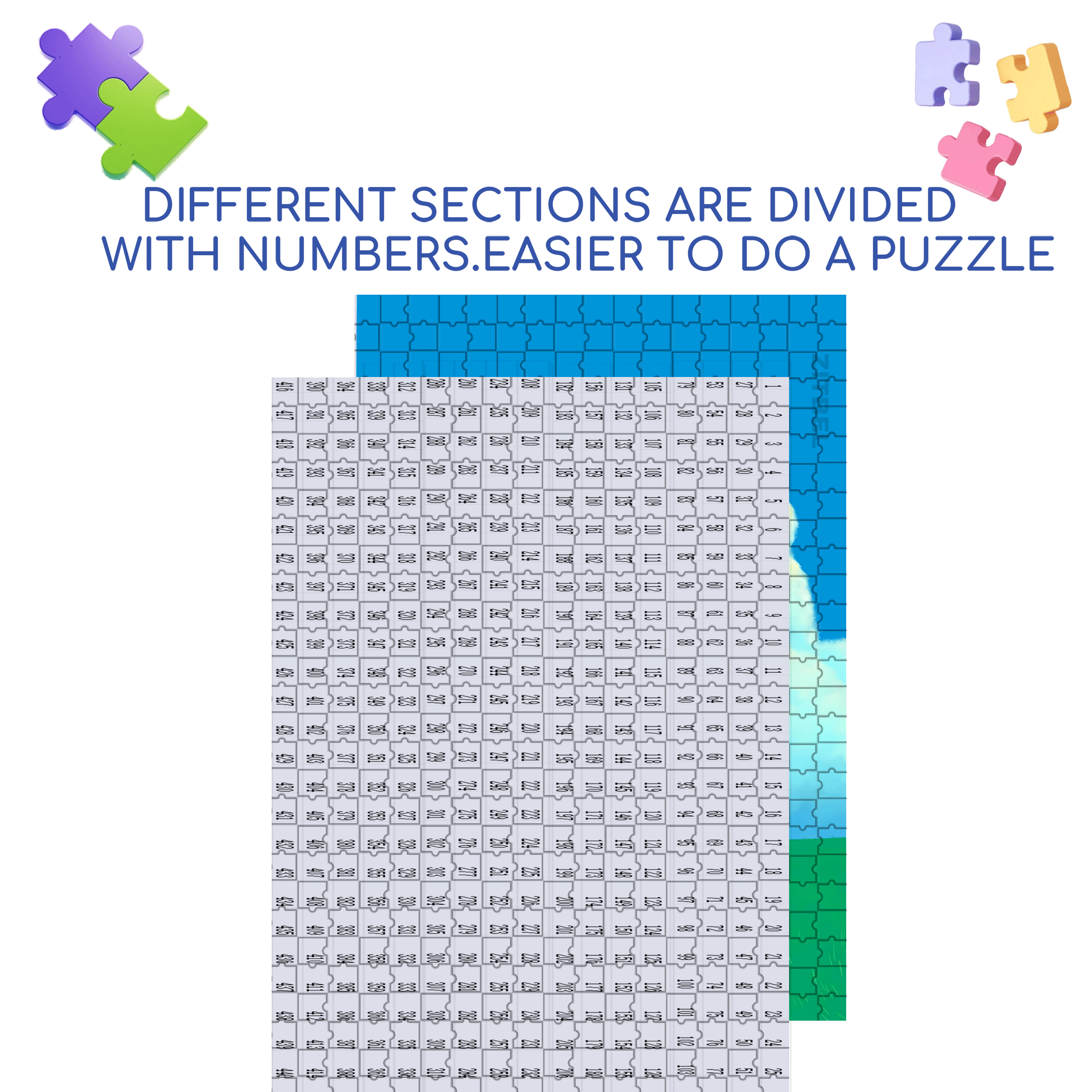 Cloud Knows 500pcs/1000pcs Jigsaw Puzzle, Scratch-Resistant, Interactive Family Game & Brain-Boosting DIY Decor, Perfect for Halloween, Christmas & New Year Gifts, Family Puzzle Game