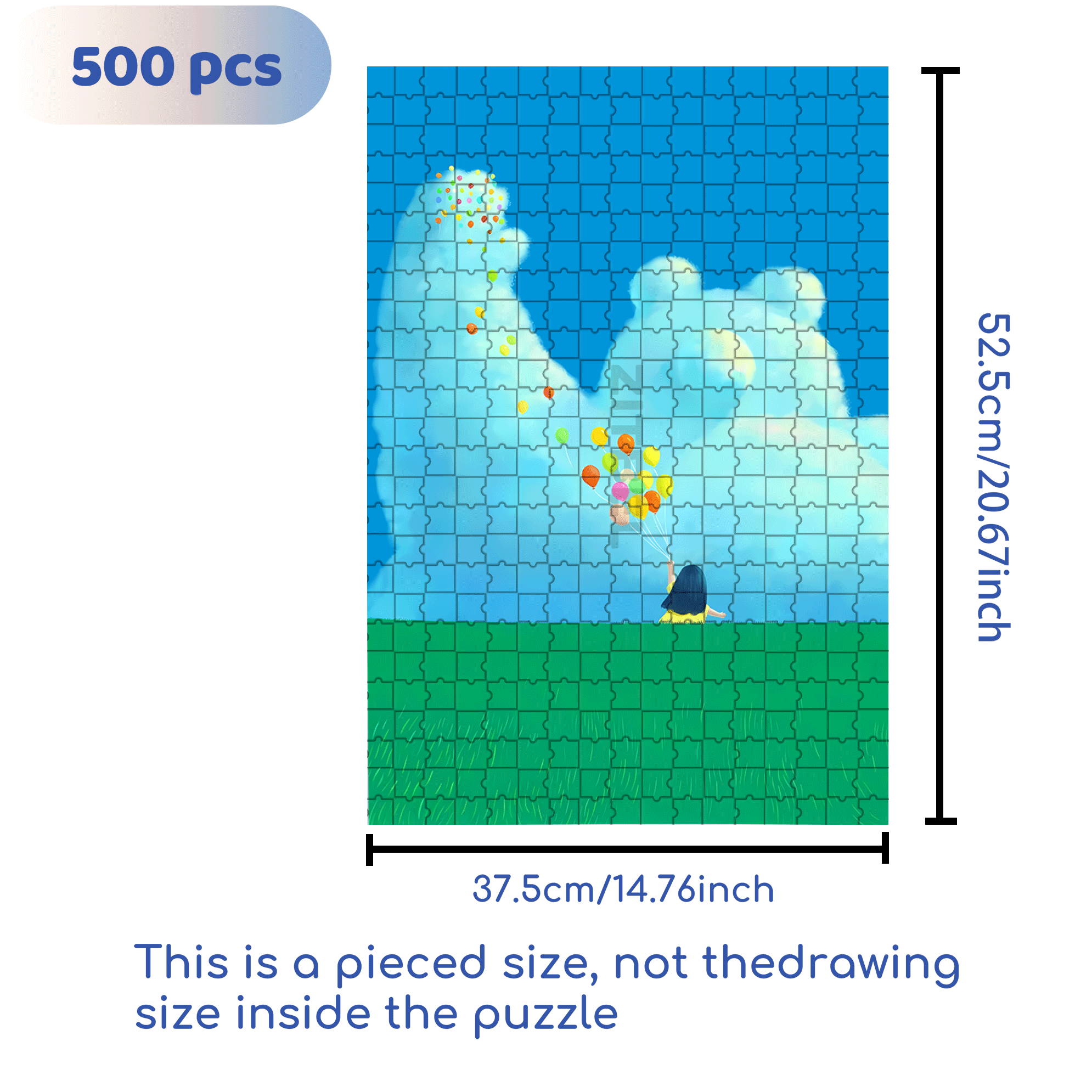 Cloud Knows 500pcs/1000pcs Jigsaw Puzzle, Scratch-Resistant, Interactive Family Game & Brain-Boosting DIY Decor, Perfect for Halloween, Christmas & New Year Gifts, Family Puzzle Game