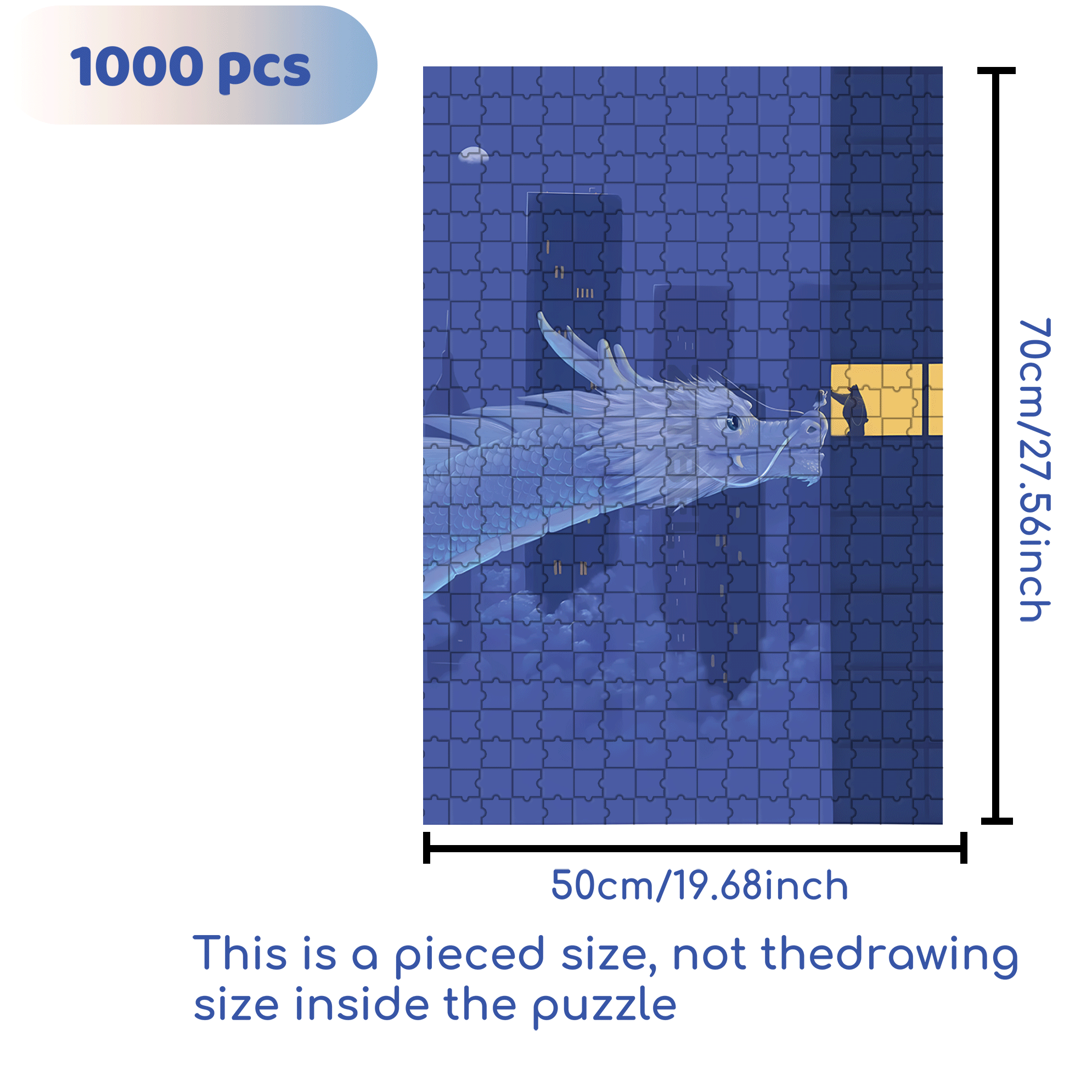 I Miss U 500pcs/1000pcs Jigsaw Puzzle, Scratch-Resistant, Interactive Family Game & Brain-Boosting DIY Decor, Perfect for Halloween, Christmas & New Year Gifts, Family Puzzle Game