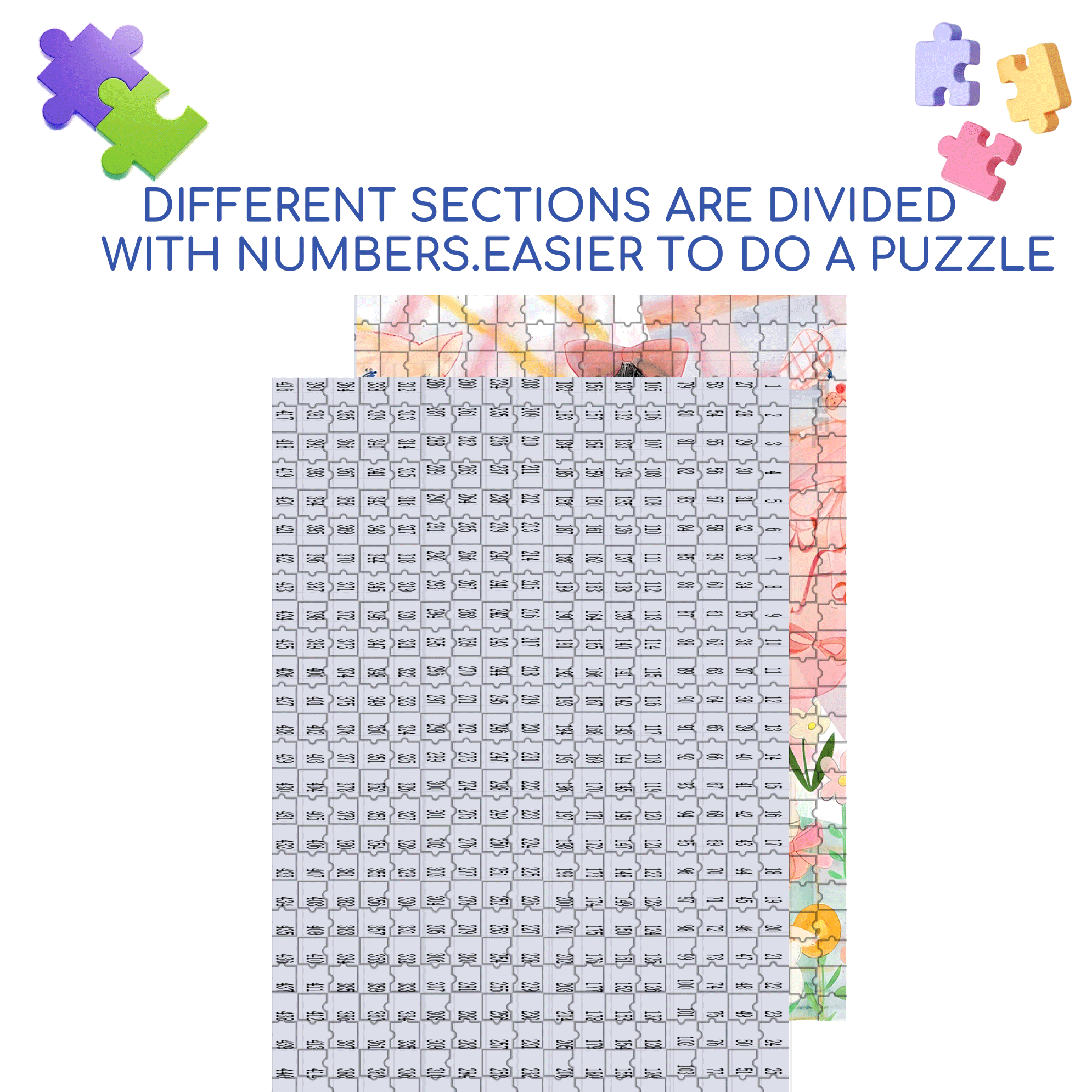 Little Bow Fairy 500pcs/1000pcs Jigsaw Puzzle, Scratch-Resistant, Interactive Family Game & Brain-Boosting DIY Decor, Perfect for Halloween, Christmas & New Year Gifts, Family Puzzle Game