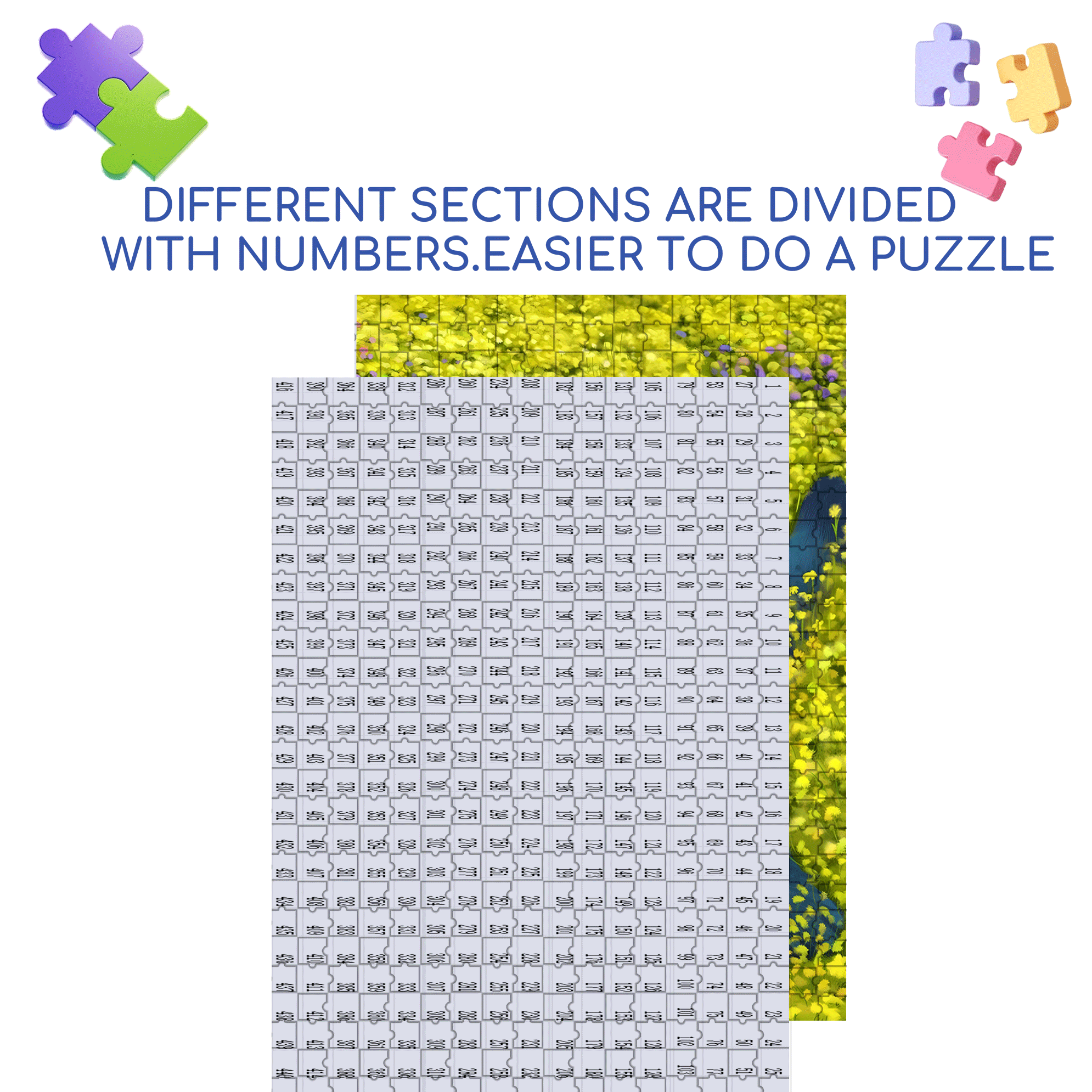 Lying Spring 500pcs/1000pcs Jigsaw Puzzle, Scratch-Resistant, Interactive Family Game & Brain-Boosting DIY Decor, Perfect for Halloween, Christmas & New Year Gifts, Family Puzzle Game