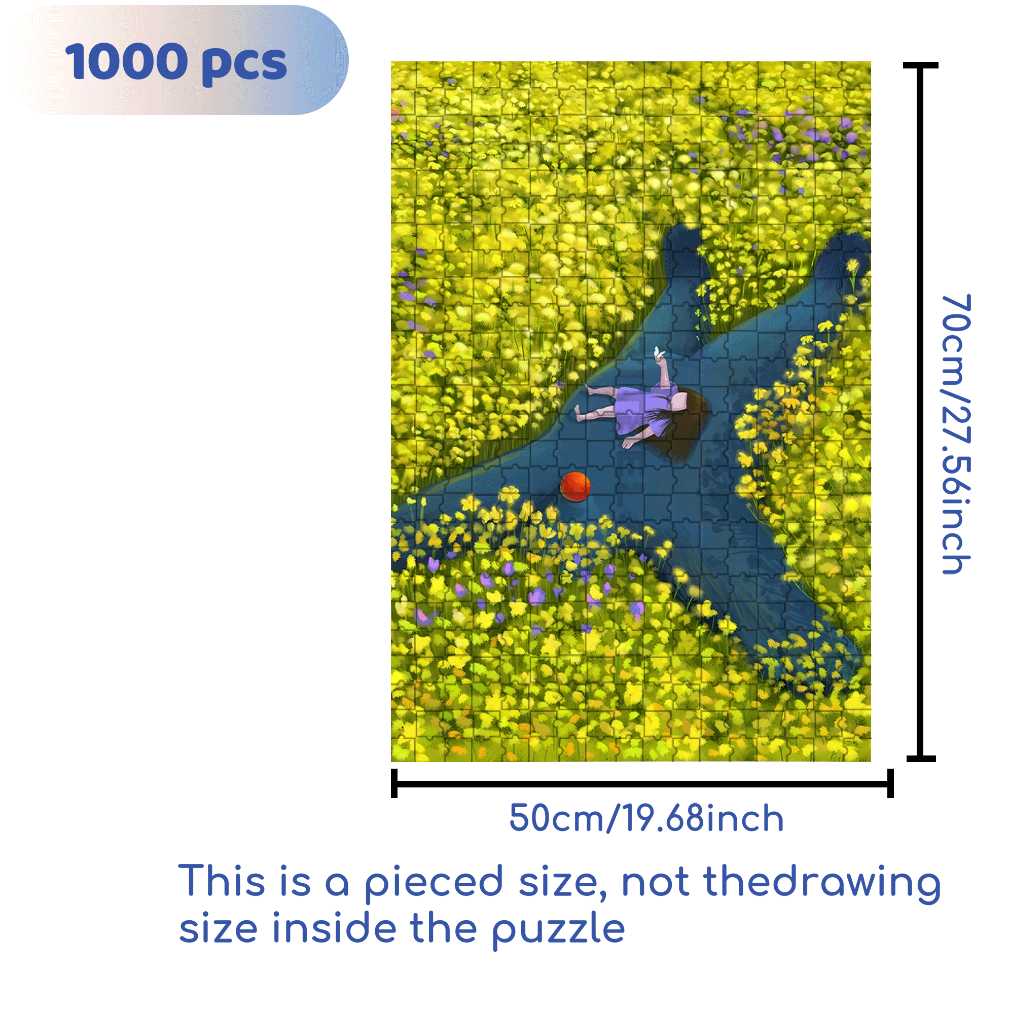 Lying Spring 500pcs/1000pcs Jigsaw Puzzle, Scratch-Resistant, Interactive Family Game & Brain-Boosting DIY Decor, Perfect for Halloween, Christmas & New Year Gifts, Family Puzzle Game