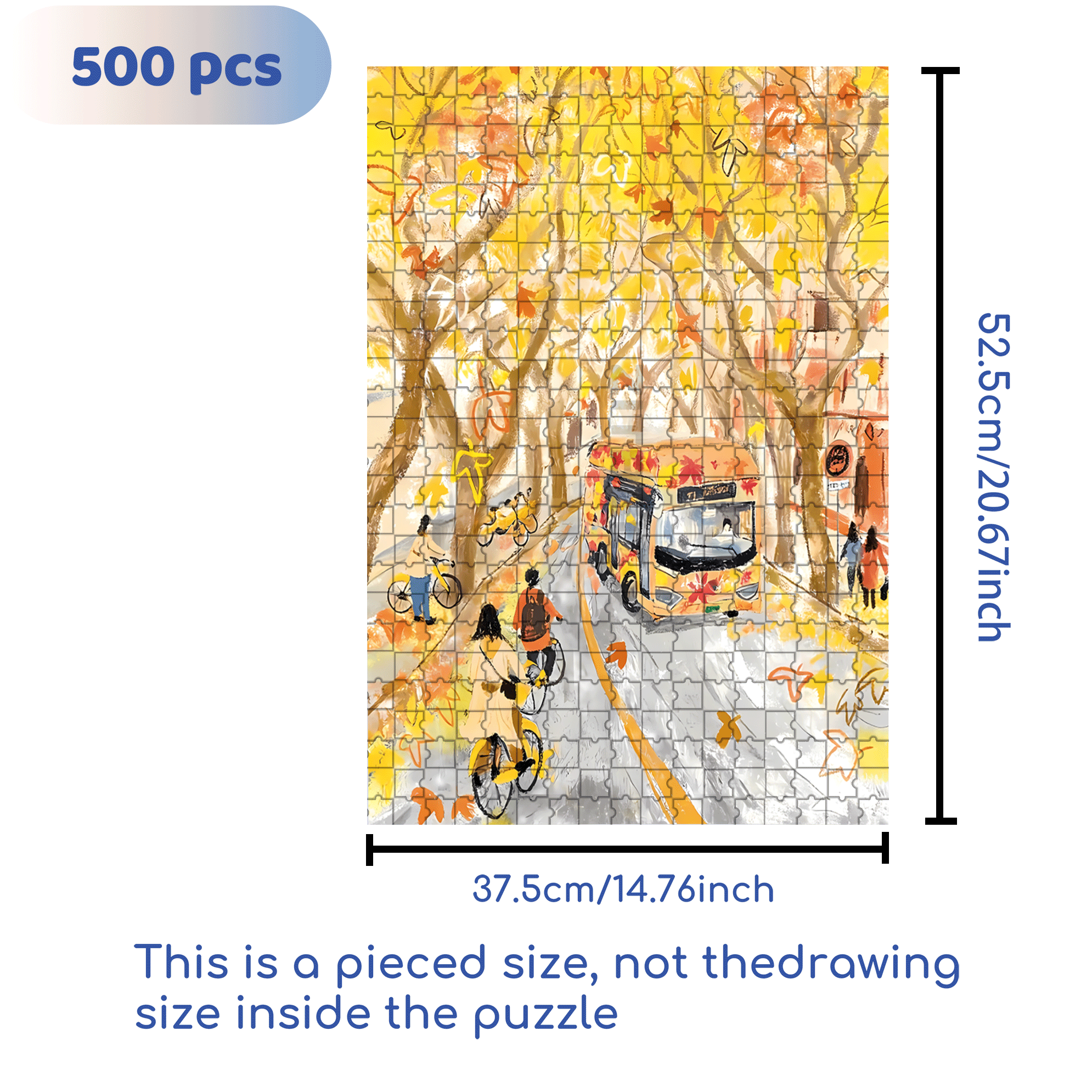 My Autumn Album 2 500pcs/1000pcs Jigsaw Puzzle, Scratch-Resistant, Interactive Family Game & Brain-Boosting DIY Decor, Perfect for Halloween, Christmas & New Year Gifts, Family Puzzle Game