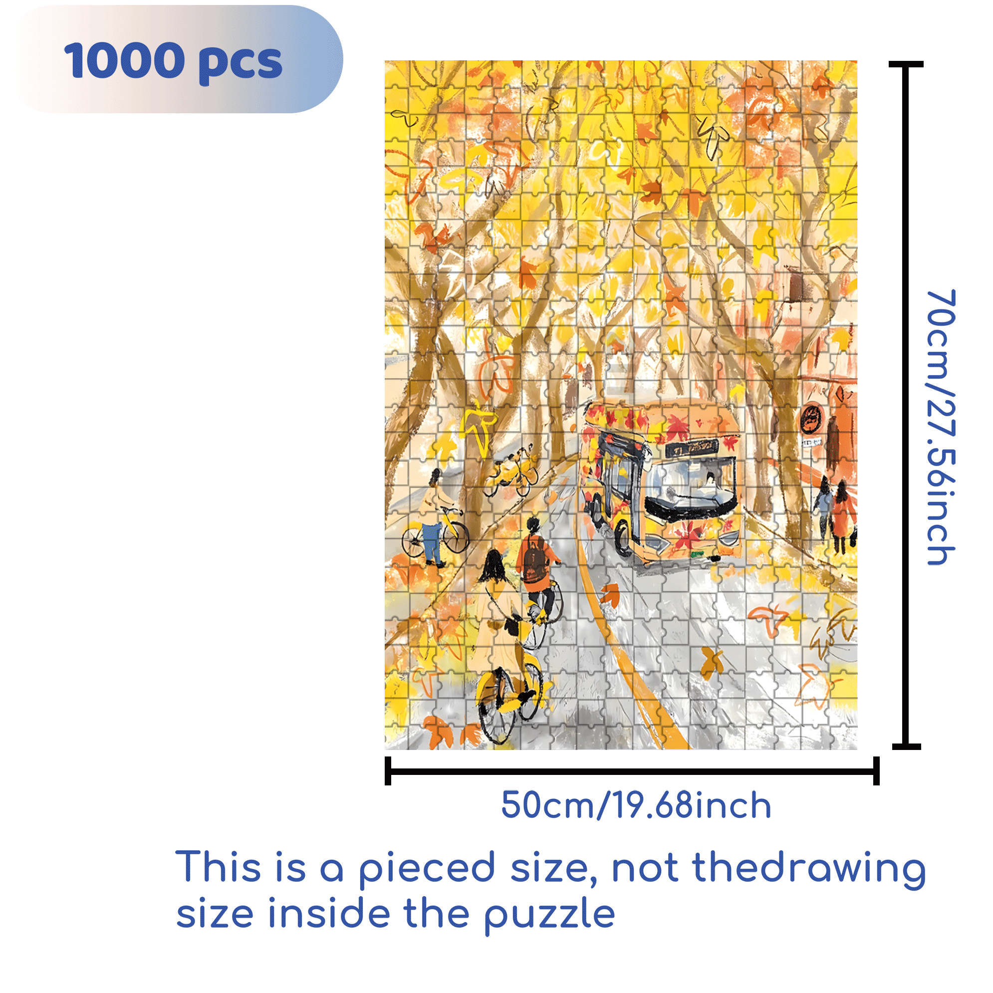 My Autumn Album 2 500pcs/1000pcs Jigsaw Puzzle, Scratch-Resistant, Interactive Family Game & Brain-Boosting DIY Decor, Perfect for Halloween, Christmas & New Year Gifts, Family Puzzle Game