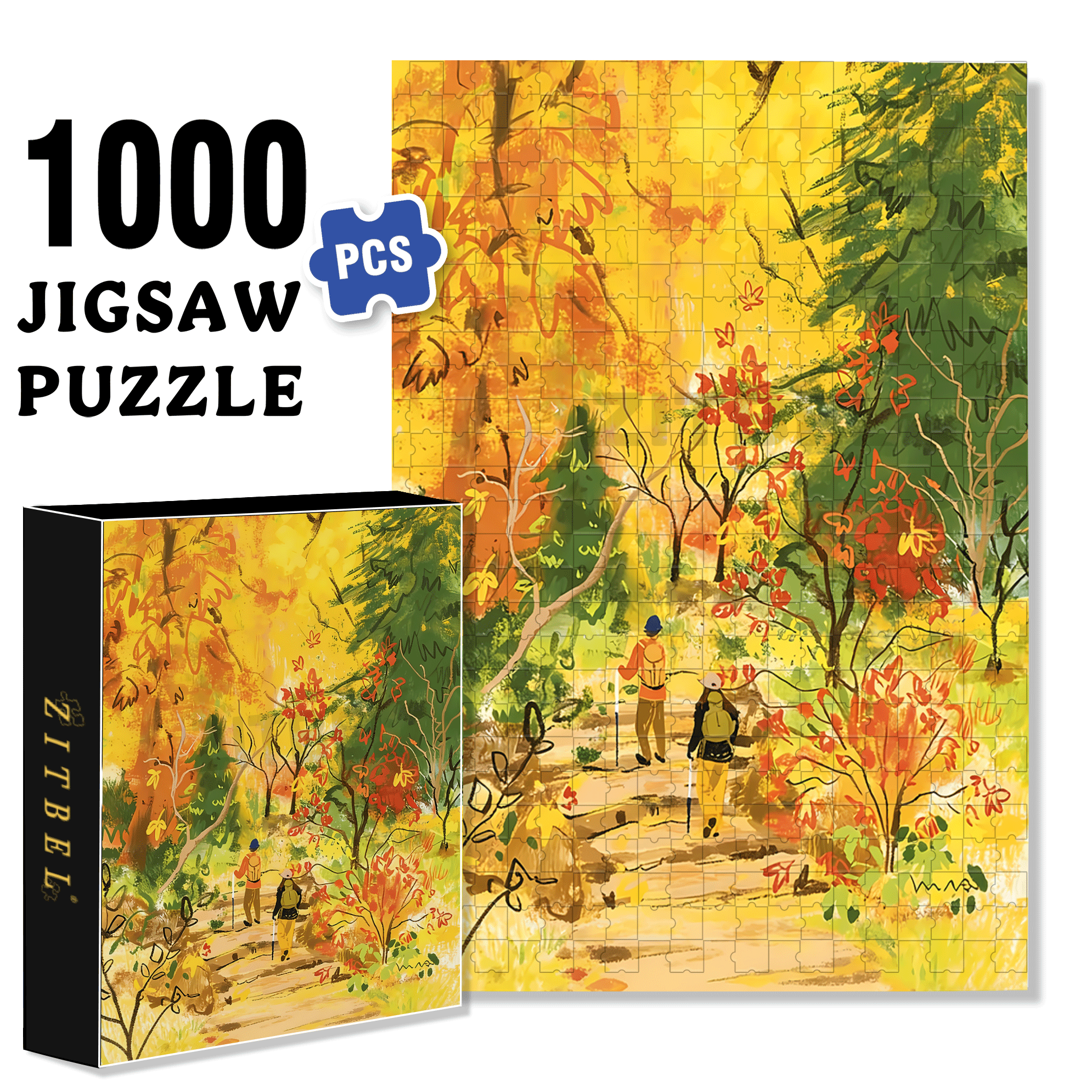 My Autumn Album 3 500pcs/1000pcs Jigsaw Puzzle, Scratch-Resistant, Interactive Family Game & Brain-Boosting DIY Decor, Perfect for Halloween, Christmas & New Year Gifts, Family Puzzle Game