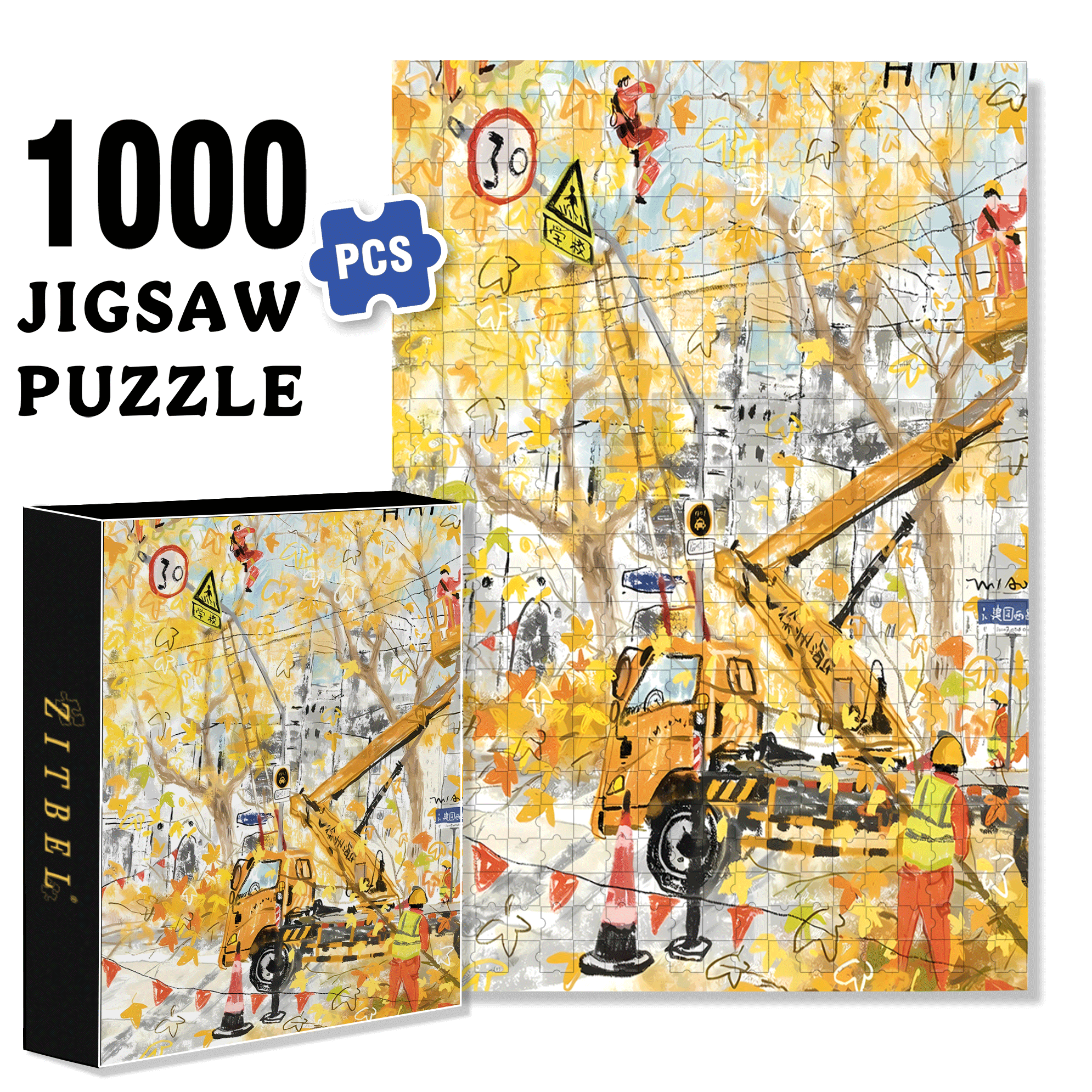 My Autumn Album 4 500pcs/1000pcs Jigsaw Puzzle, Scratch-Resistant, Interactive Family Game & Brain-Boosting DIY Decor, Perfect for Halloween, Christmas & New Year Gifts, Family Puzzle Game