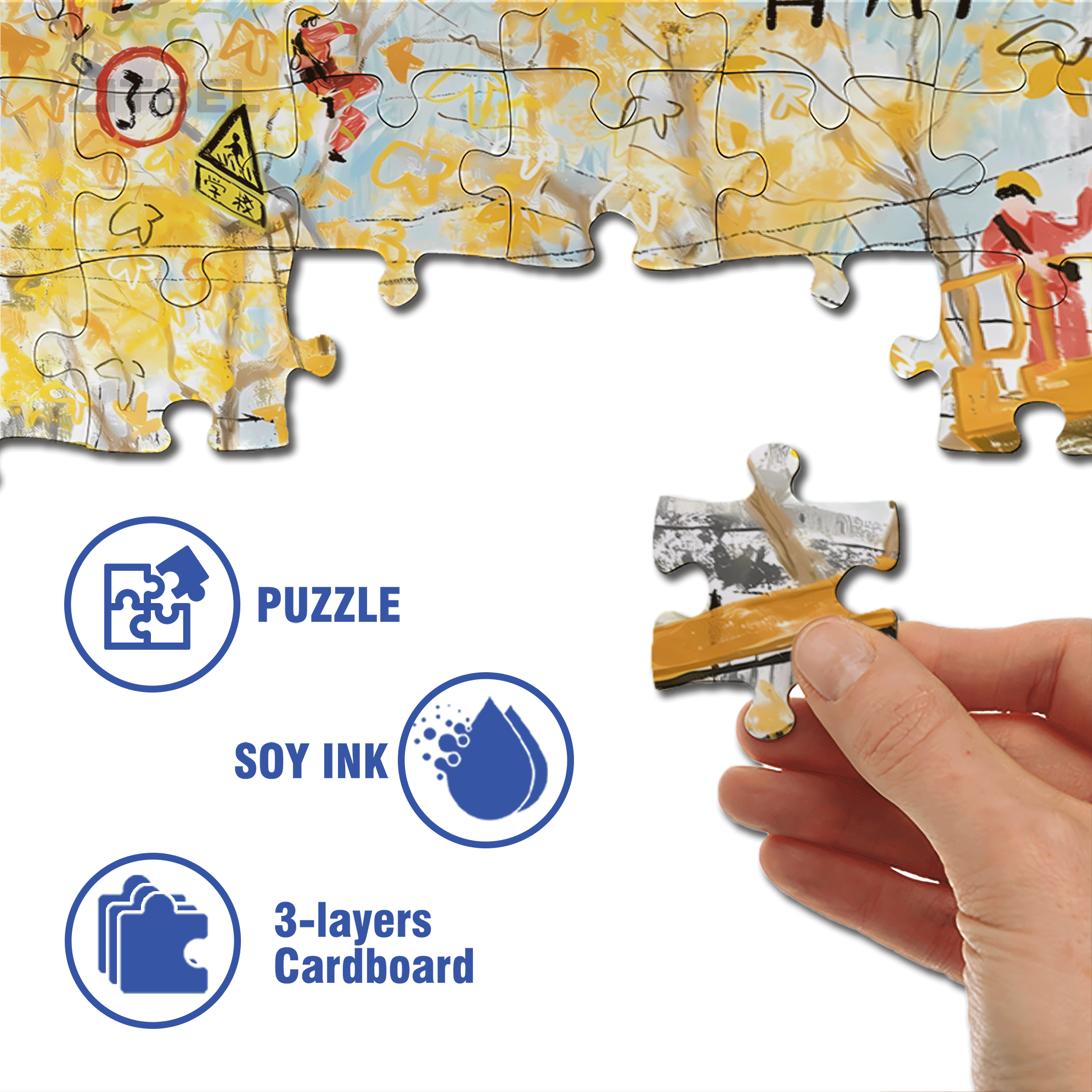 My Autumn Album 4 500pcs/1000pcs Jigsaw Puzzle, Scratch-Resistant, Interactive Family Game & Brain-Boosting DIY Decor, Perfect for Halloween, Christmas & New Year Gifts, Family Puzzle Game