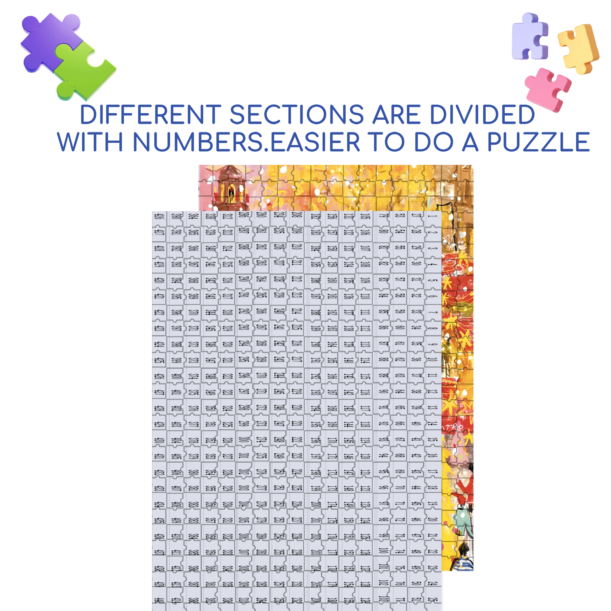 My Christmas Album 500pcs/1000pcs Jigsaw Puzzle, Scratch-Resistant, Interactive Family Game & Brain-Boosting DIY Decor, Perfect for Halloween, Christmas & New Year Gifts, Family Puzzle Game