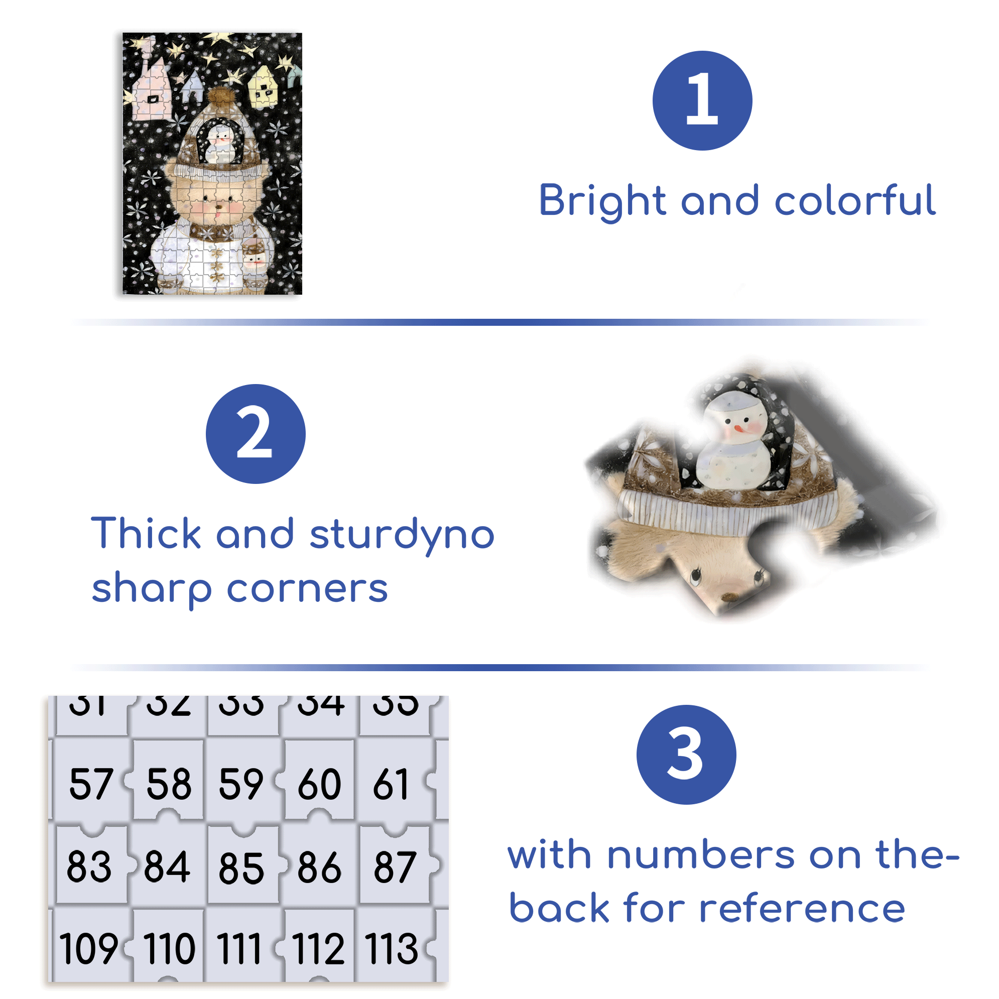 Night Of Snow 500pcs/1000pcs Jigsaw Puzzle, Scratch-Resistant, Interactive Family Game & Brain-Boosting DIY Decor, Perfect for Halloween, Christmas & New Year Gifts, Family Puzzle Game