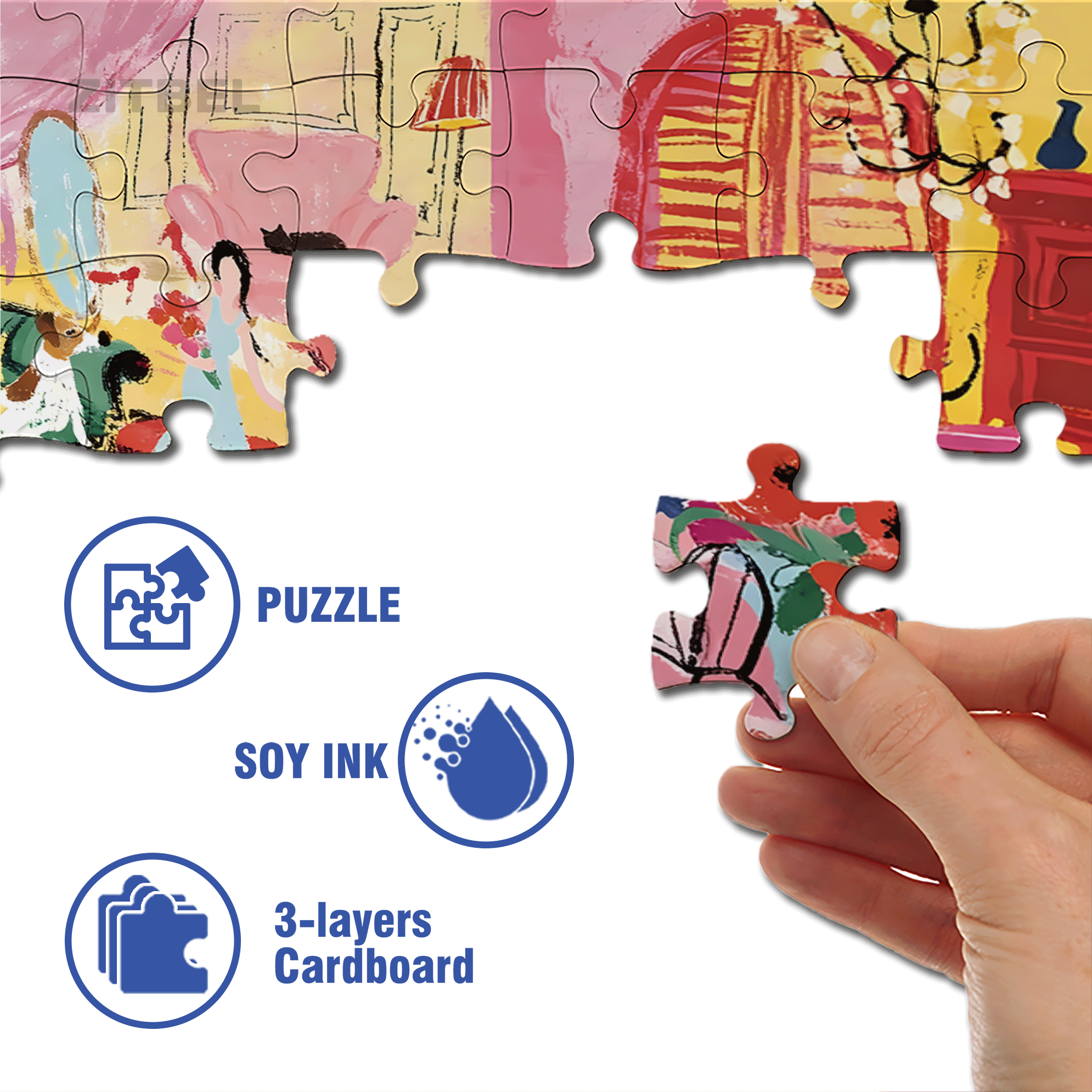 One Day 500pcs/1000pcs Jigsaw Puzzle, Scratch-Resistant, Interactive Family Game & Brain-Boosting DIY Decor, Perfect for Halloween, Christmas & New Year Gifts, Family Puzzle Game