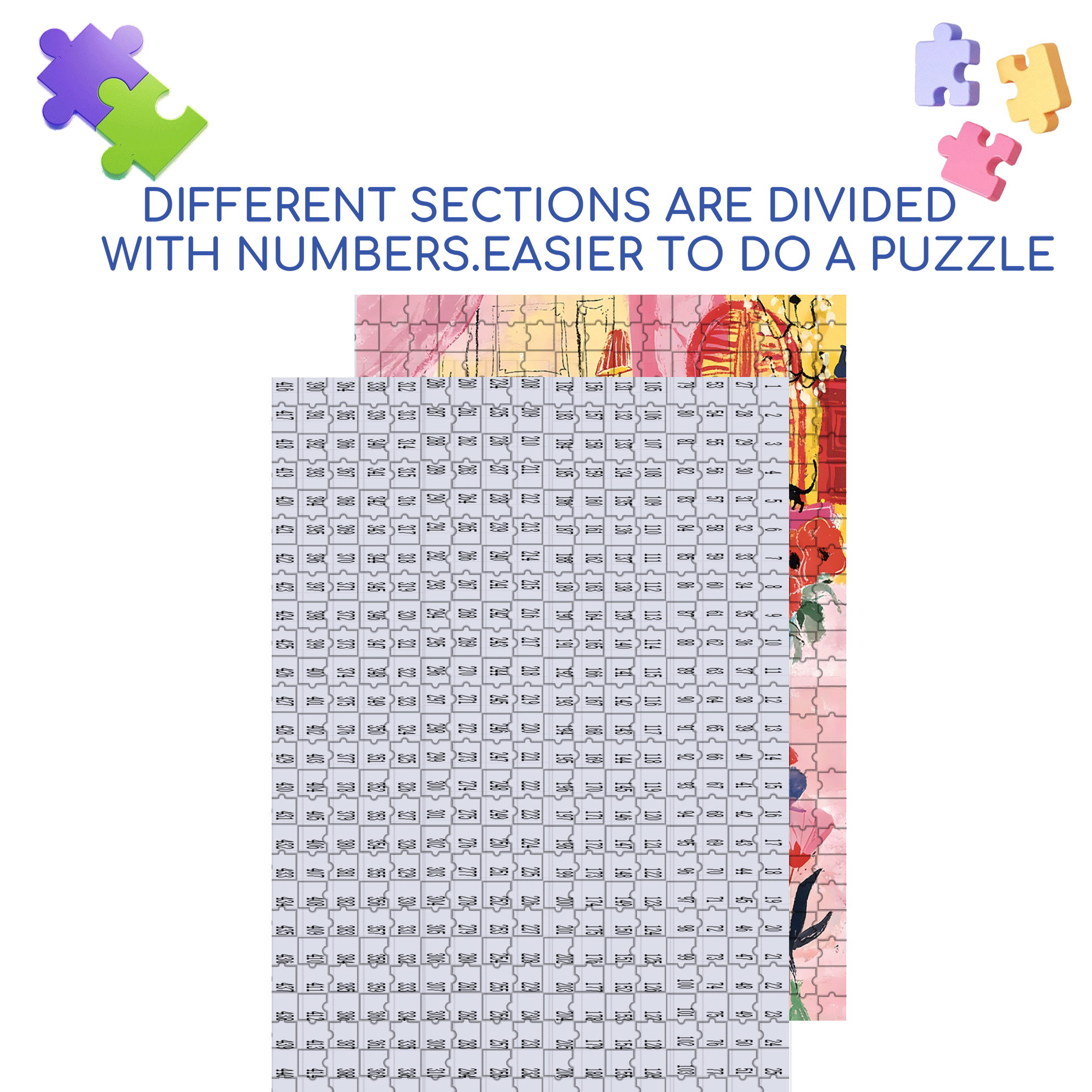 One Day 500pcs/1000pcs Jigsaw Puzzle, Scratch-Resistant, Interactive Family Game & Brain-Boosting DIY Decor, Perfect for Halloween, Christmas & New Year Gifts, Family Puzzle Game