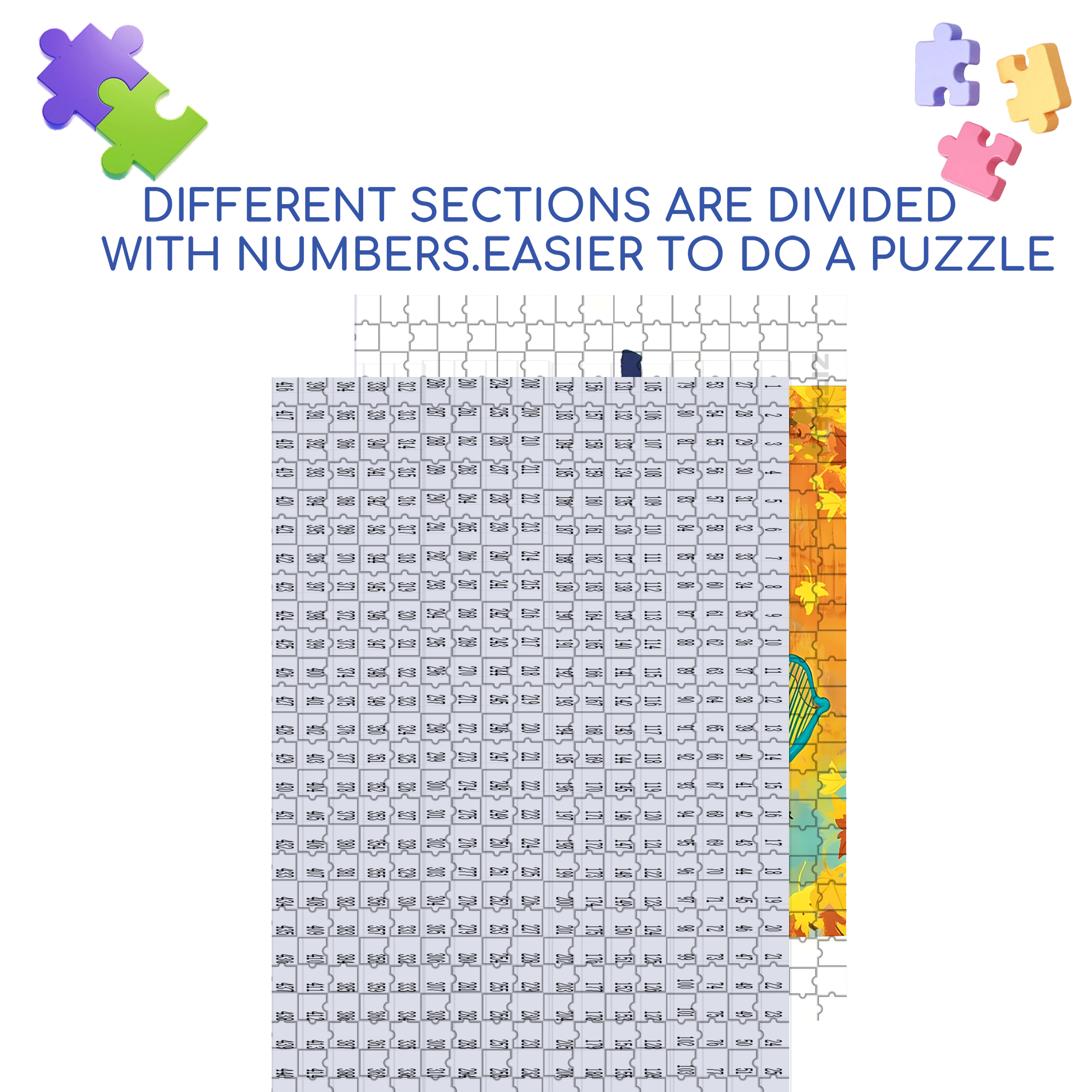 Performance Time 2 500pcs/1000pcs Jigsaw Puzzle, Scratch-Resistant, Interactive Family Game & Brain-Boosting DIY Decor, Perfect for Halloween, Christmas & New Year Gifts, Family Puzzle Game