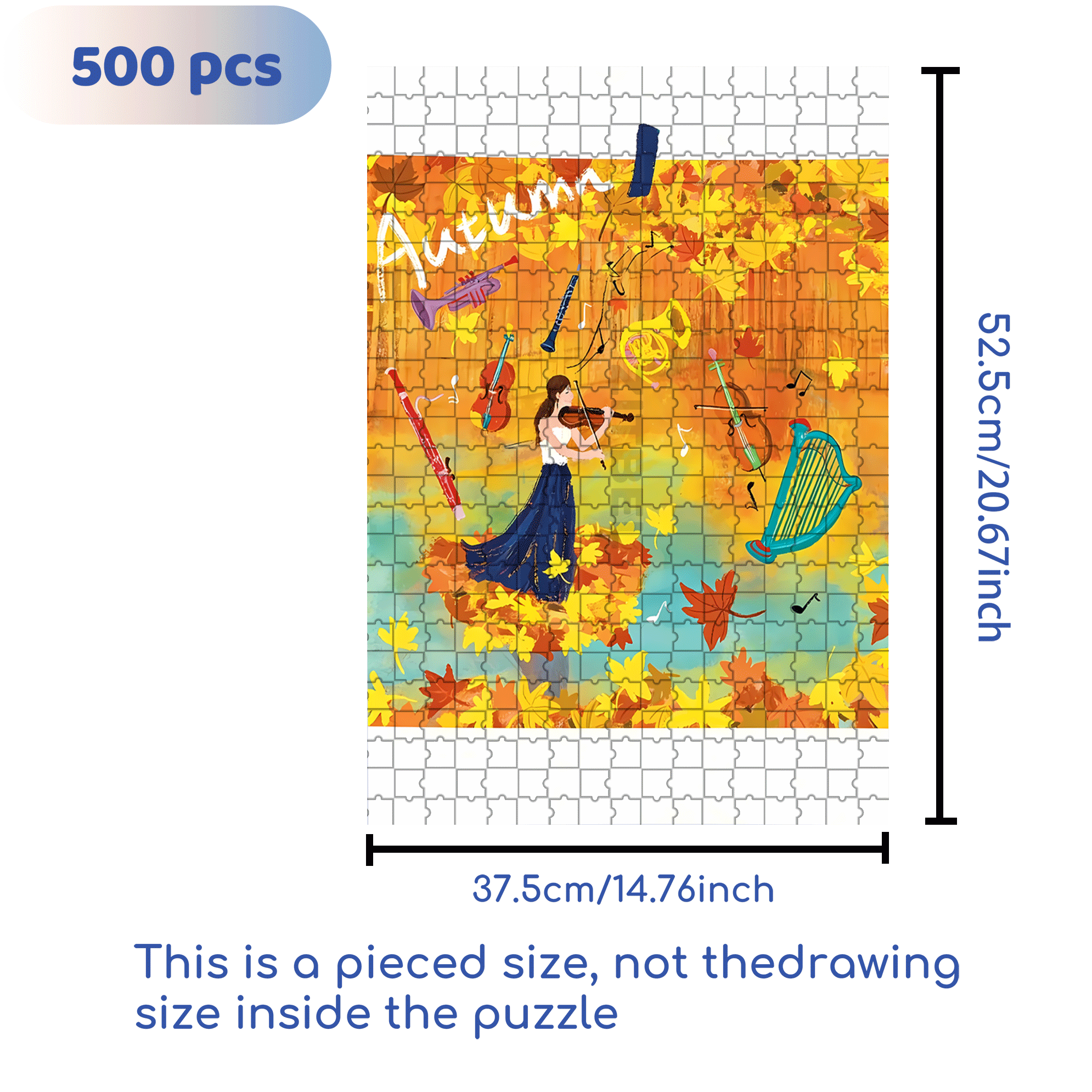 Performance Time 2 500pcs/1000pcs Jigsaw Puzzle, Scratch-Resistant, Interactive Family Game & Brain-Boosting DIY Decor, Perfect for Halloween, Christmas & New Year Gifts, Family Puzzle Game