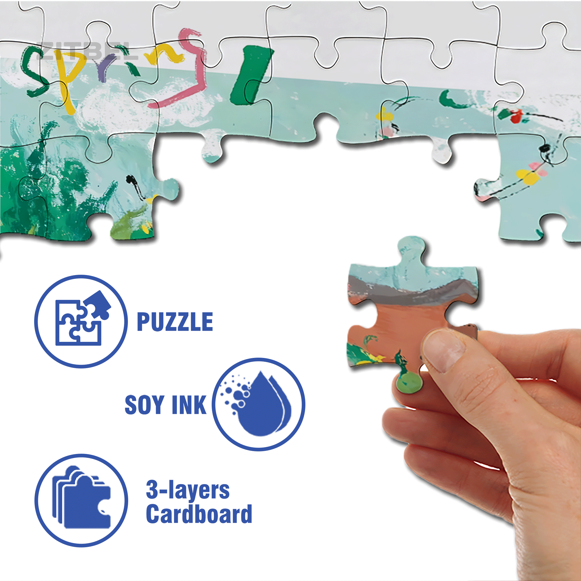 Performance Time 4 500pcs/1000pcs Jigsaw Puzzle, Scratch-Resistant, Interactive Family Game & Brain-Boosting DIY Decor, Perfect for Halloween, Christmas & New Year Gifts, Family Puzzle Game