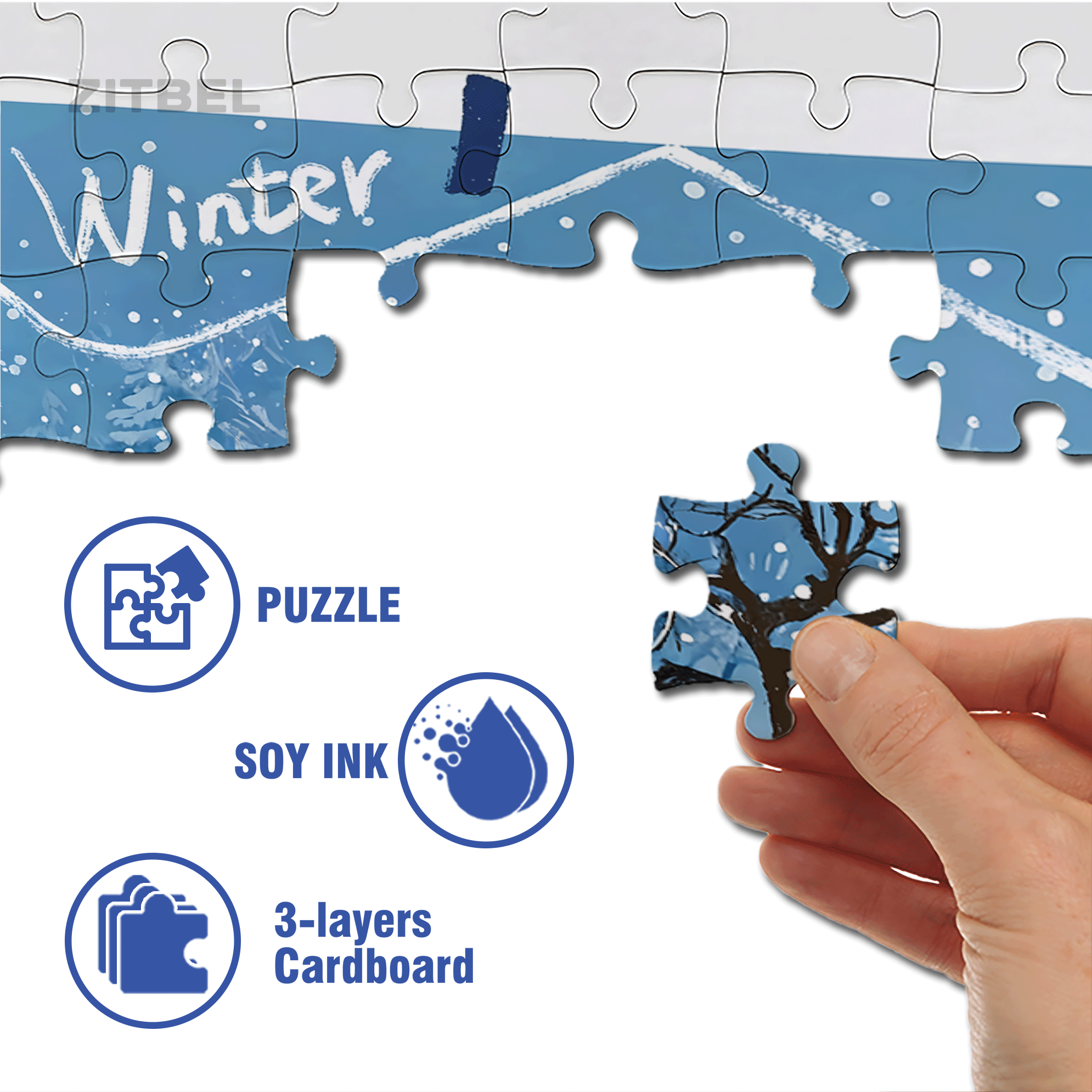 Performance Time 500pcs/1000pcs Jigsaw Puzzle, Scratch-Resistant, Interactive Family Game & Brain-Boosting DIY Decor, Perfect for Halloween, Christmas & New Year Gifts, Family Puzzle Game