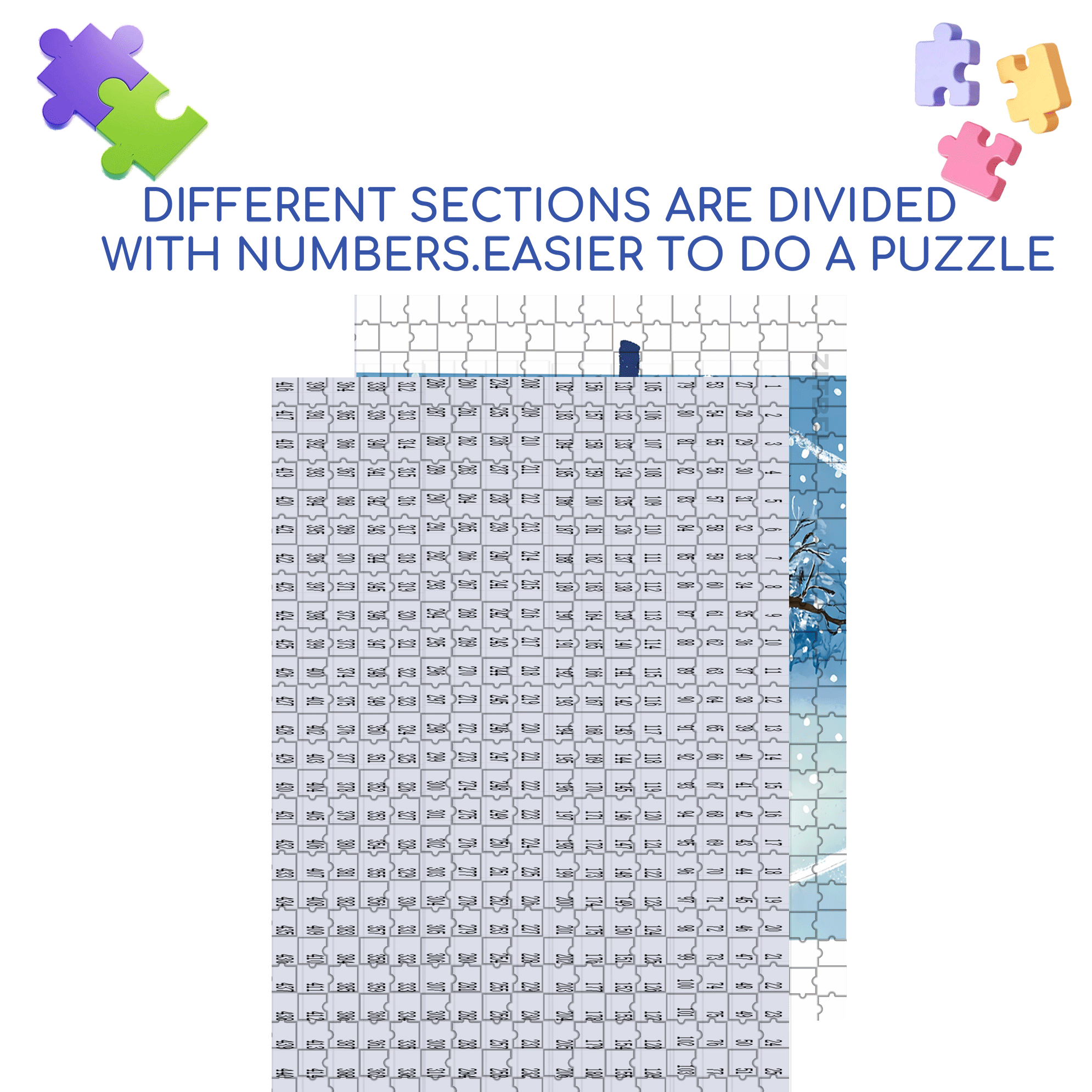 Performance Time 500pcs/1000pcs Jigsaw Puzzle, Scratch-Resistant, Interactive Family Game & Brain-Boosting DIY Decor, Perfect for Halloween, Christmas & New Year Gifts, Family Puzzle Game