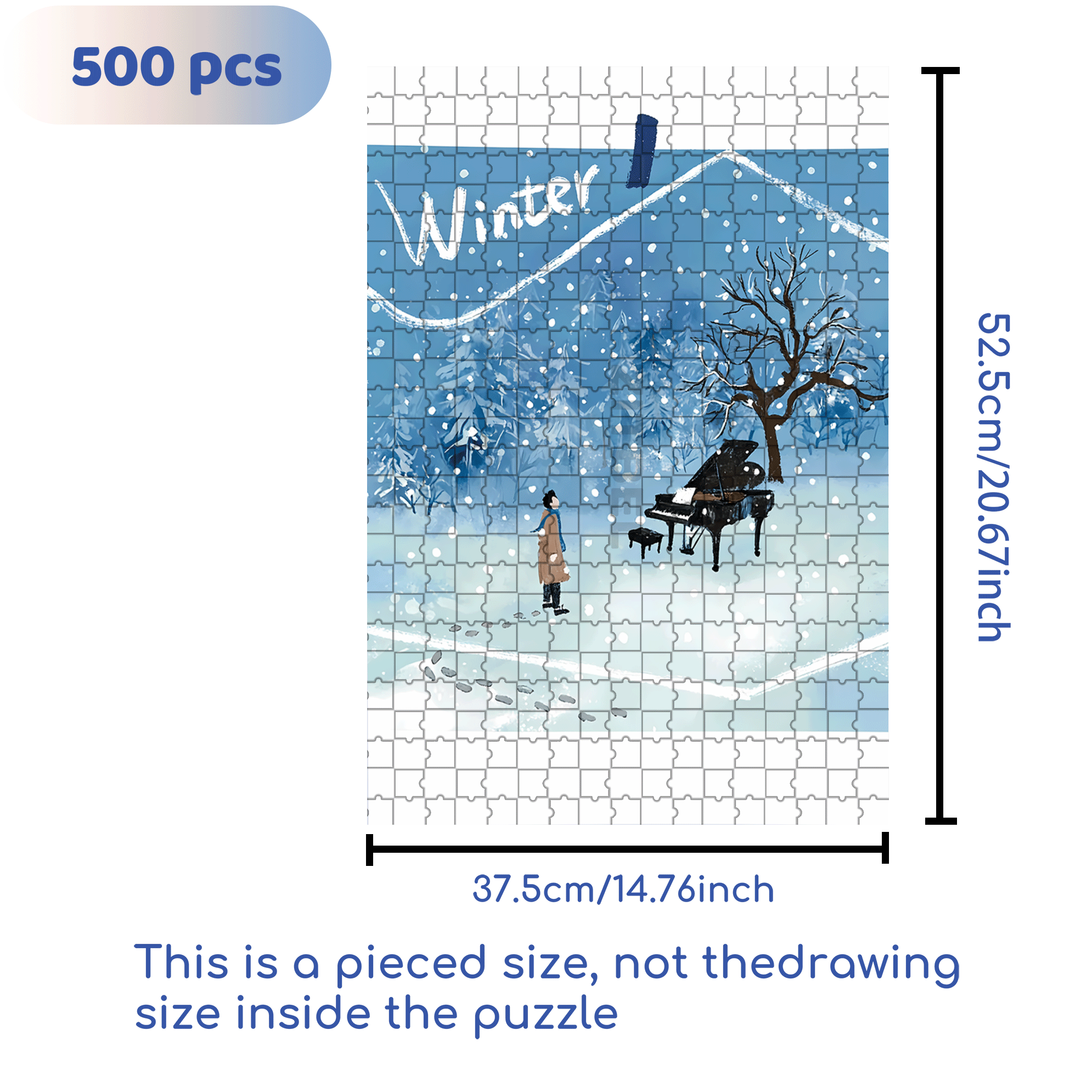 Performance Time 500pcs/1000pcs Jigsaw Puzzle, Scratch-Resistant, Interactive Family Game & Brain-Boosting DIY Decor, Perfect for Halloween, Christmas & New Year Gifts, Family Puzzle Game