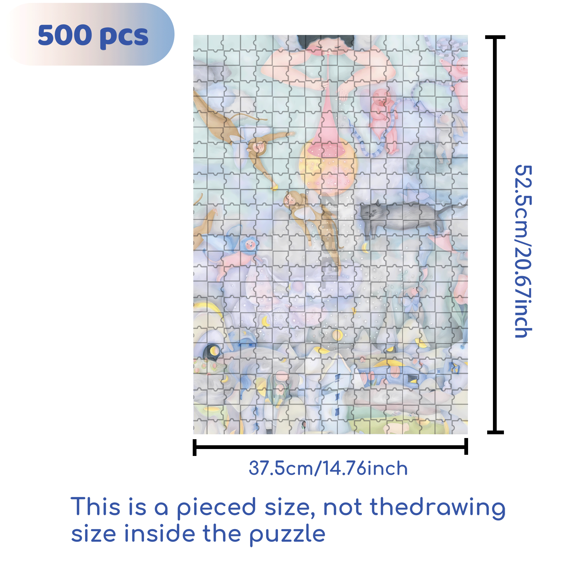 Profound 500pcs/1000pcs Jigsaw Puzzle, Scratch-Resistant, Interactive Family Game & Brain-Boosting DIY Decor, Perfect for Halloween, Christmas & New Year Gifts, Family Puzzle Game