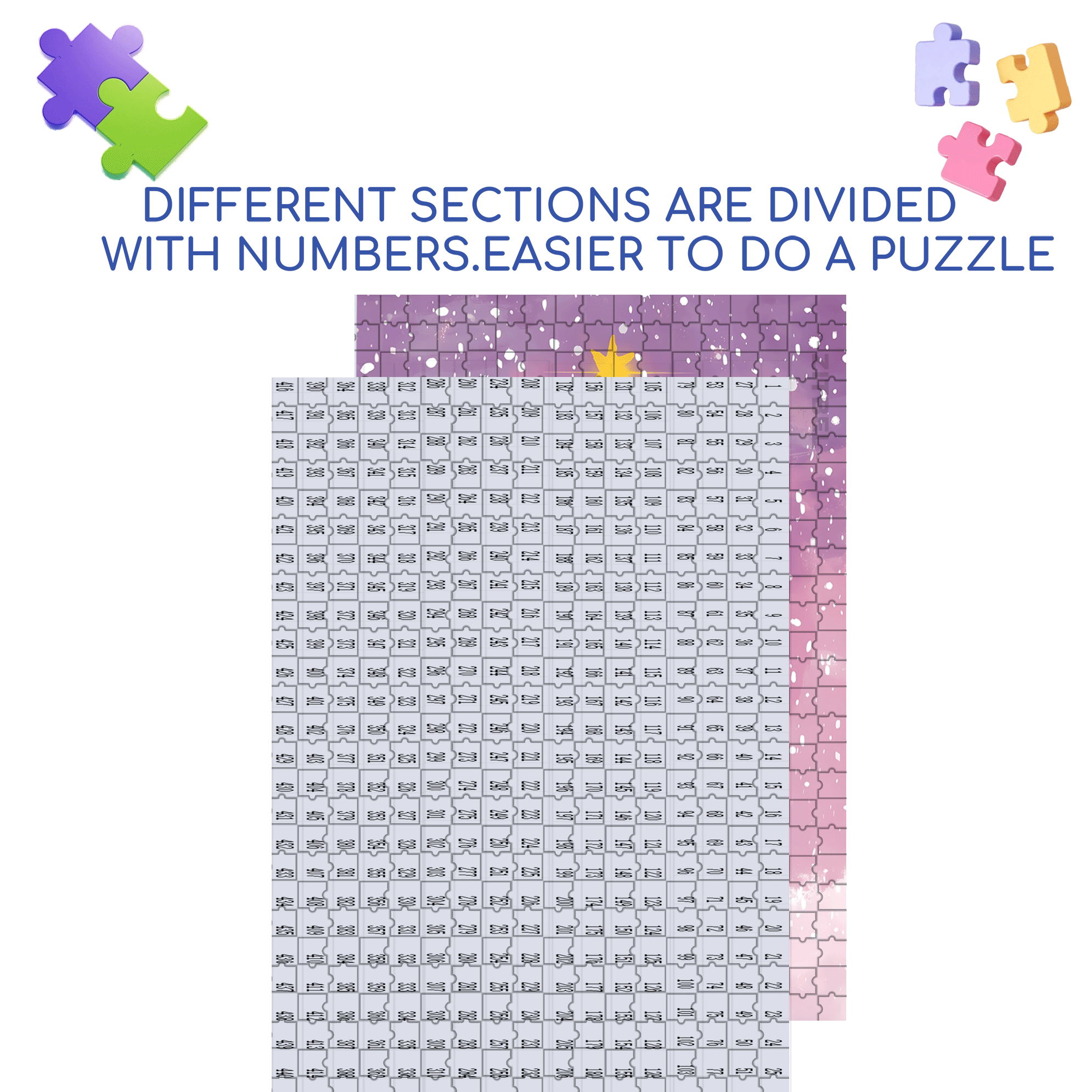 Purple Christmas Tree 2 500pcs/1000pcs Jigsaw Puzzle, Scratch-Resistant, Interactive Family Game & Brain-Boosting DIY Decor, Perfect for Halloween, Christmas & New Year Gifts, Family Puzzle Game