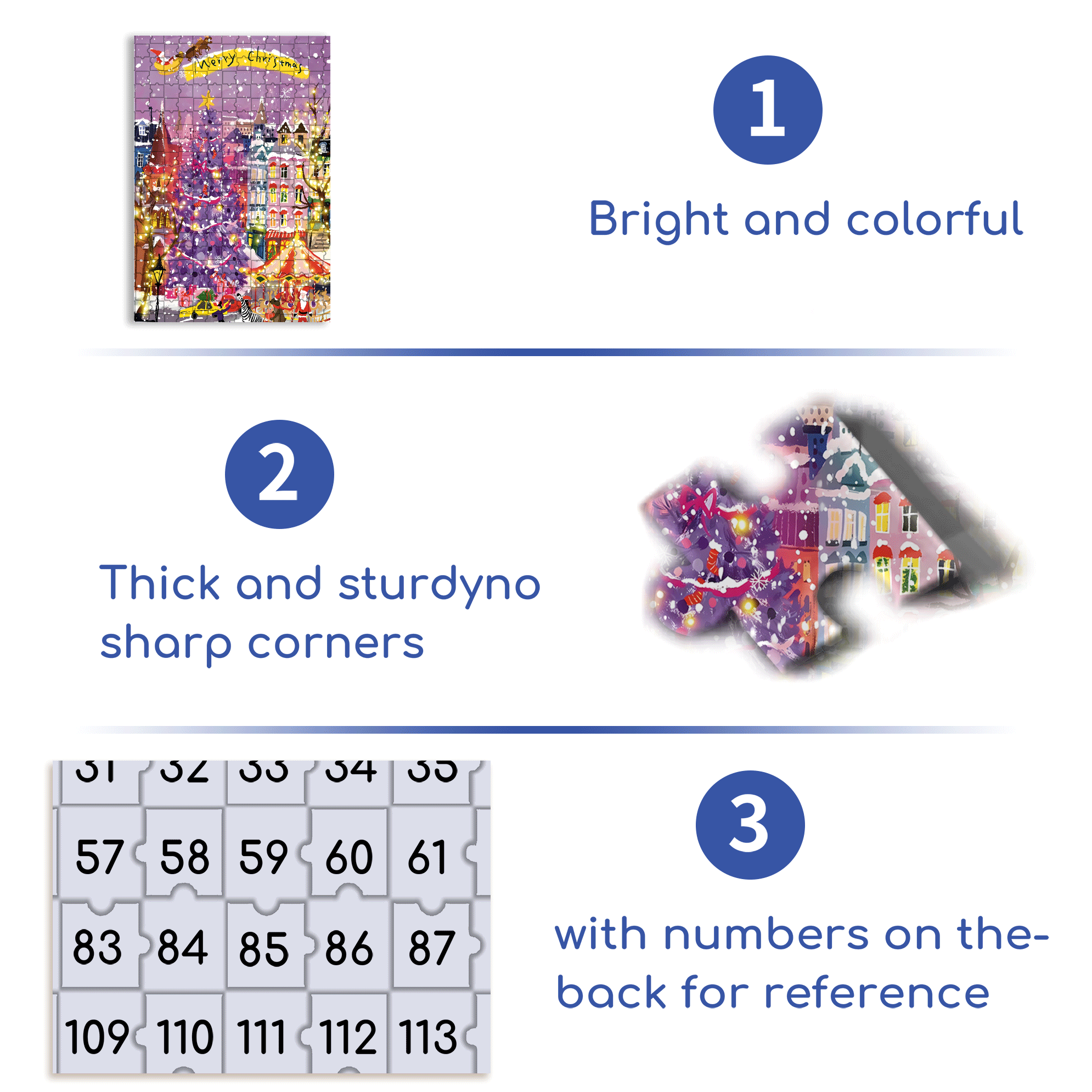 Purple Christmas Tree 500pcs/1000pcs Jigsaw Puzzle, Scratch-Resistant, Interactive Family Game & Brain-Boosting DIY Decor, Perfect for Halloween, Christmas & New Year Gifts, Family Puzzle Game