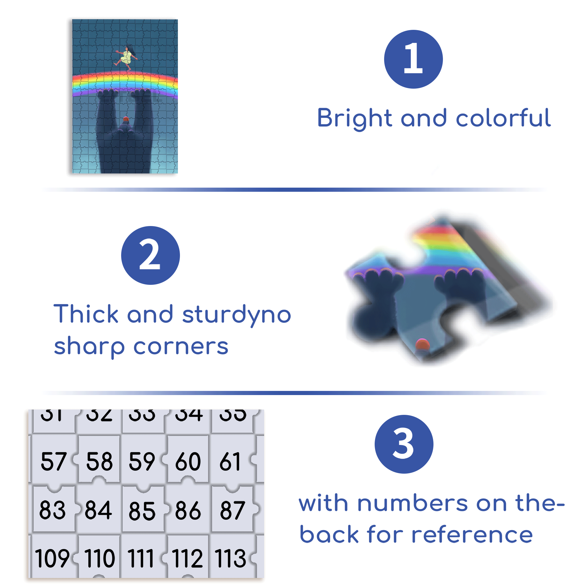 Rainbow Paradise 500pcs/1000pcs Jigsaw Puzzle, Scratch-Resistant, Interactive Family Game & Brain-Boosting DIY Decor, Perfect for Halloween, Christmas & New Year Gifts, Family Puzzle Game