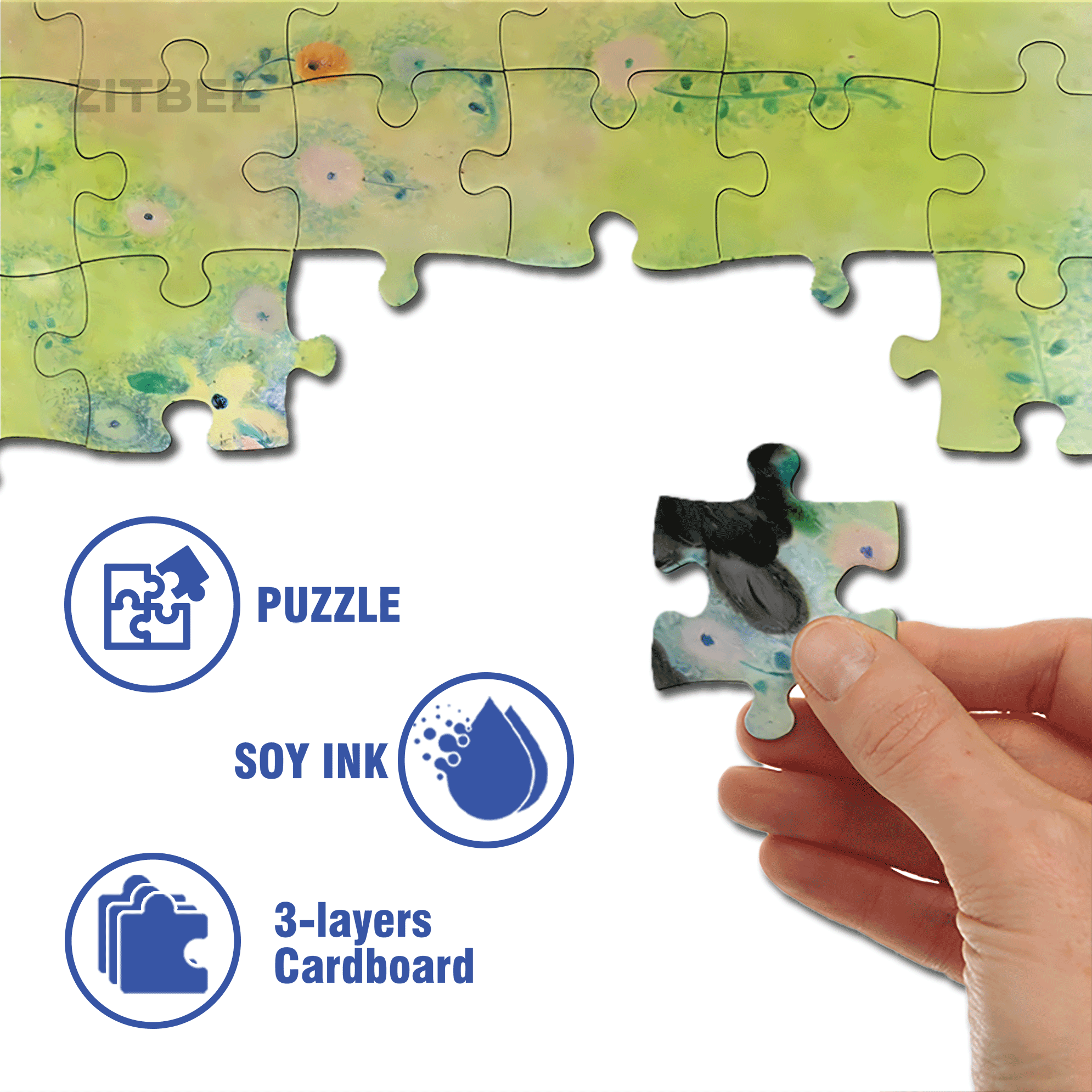 Retro Lamb 2 500pcs/1000pcs Jigsaw Puzzle, Scratch-Resistant, Interactive Family Game & Brain-Boosting DIY Decor, Perfect for Halloween, Christmas & New Year Gifts, Family Puzzle Game