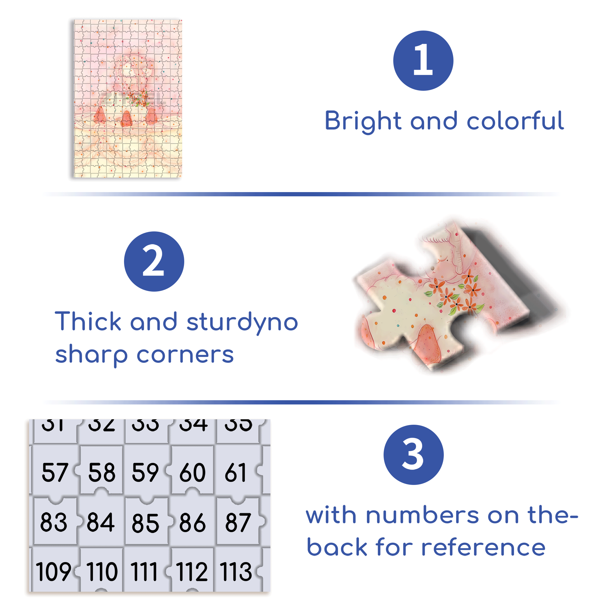 Retro Lamb 3 500pcs/1000pcs Jigsaw Puzzle, Scratch-Resistant, Interactive Family Game & Brain-Boosting DIY Decor, Perfect for Halloween, Christmas & New Year Gifts, Family Puzzle Game