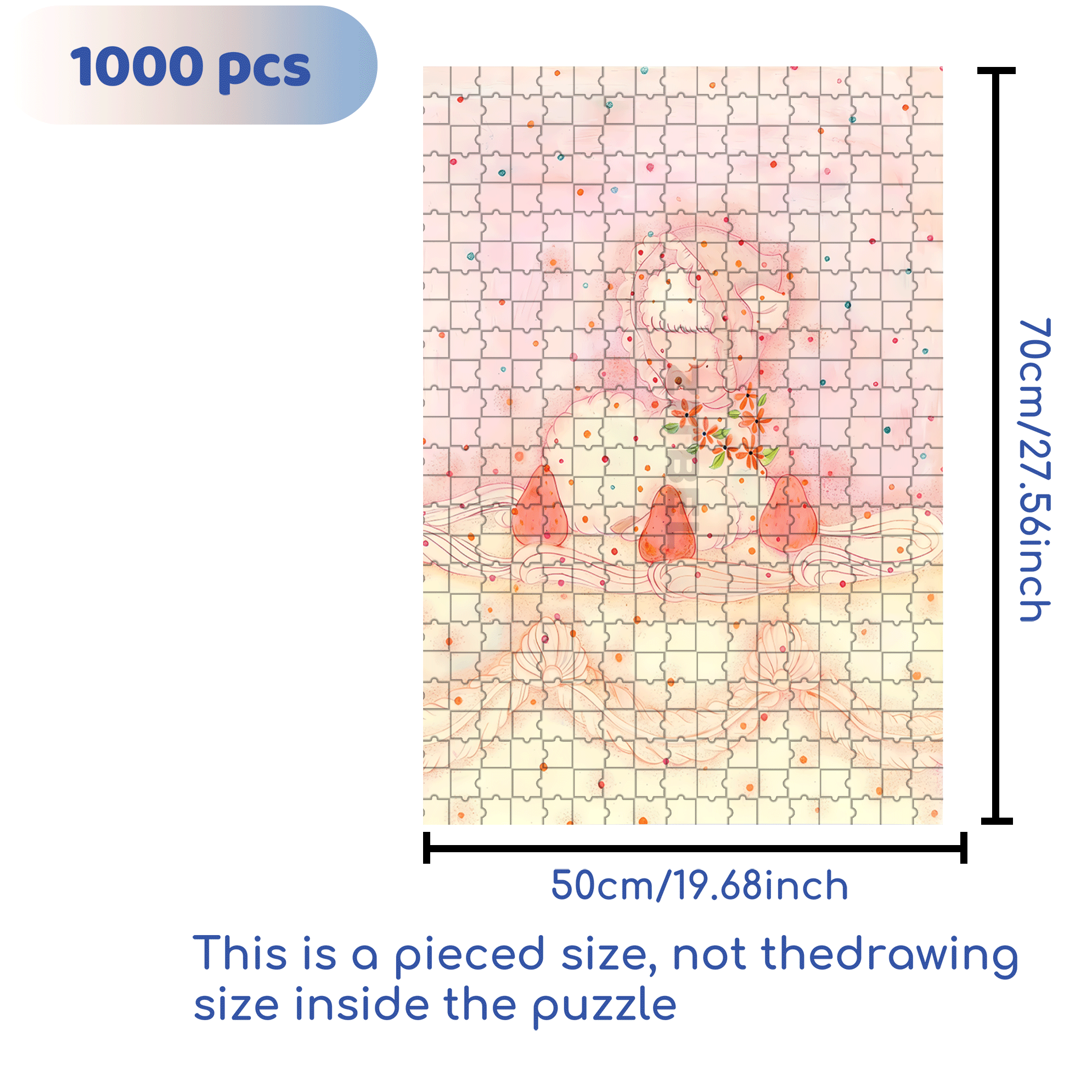 Retro Lamb 3 500pcs/1000pcs Jigsaw Puzzle, Scratch-Resistant, Interactive Family Game & Brain-Boosting DIY Decor, Perfect for Halloween, Christmas & New Year Gifts, Family Puzzle Game