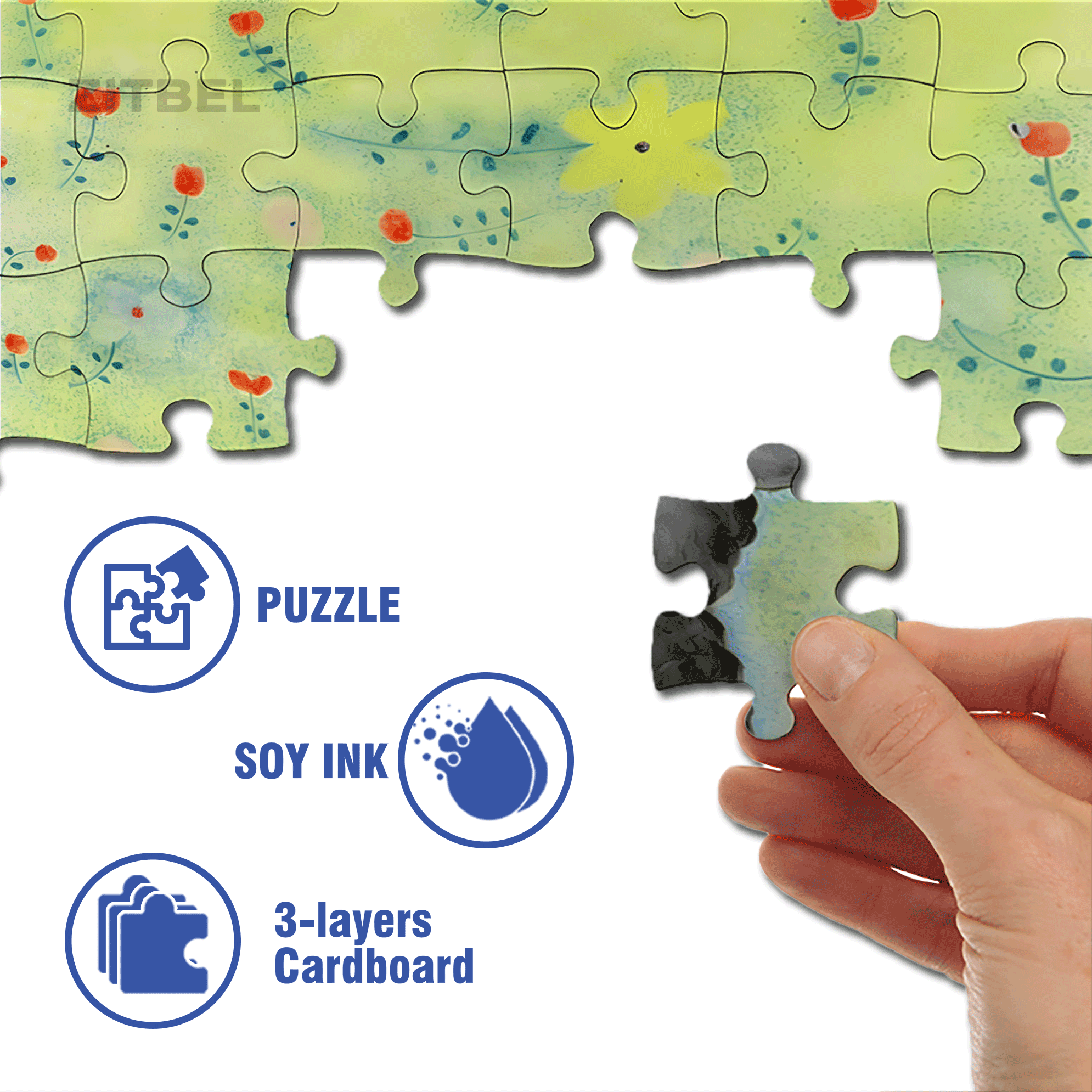 Retro Lamb 500pcs/1000pcs Jigsaw Puzzle, Scratch-Resistant, Interactive Family Game & Brain-Boosting DIY Decor, Perfect for Halloween, Christmas & New Year Gifts, Family Puzzle Game