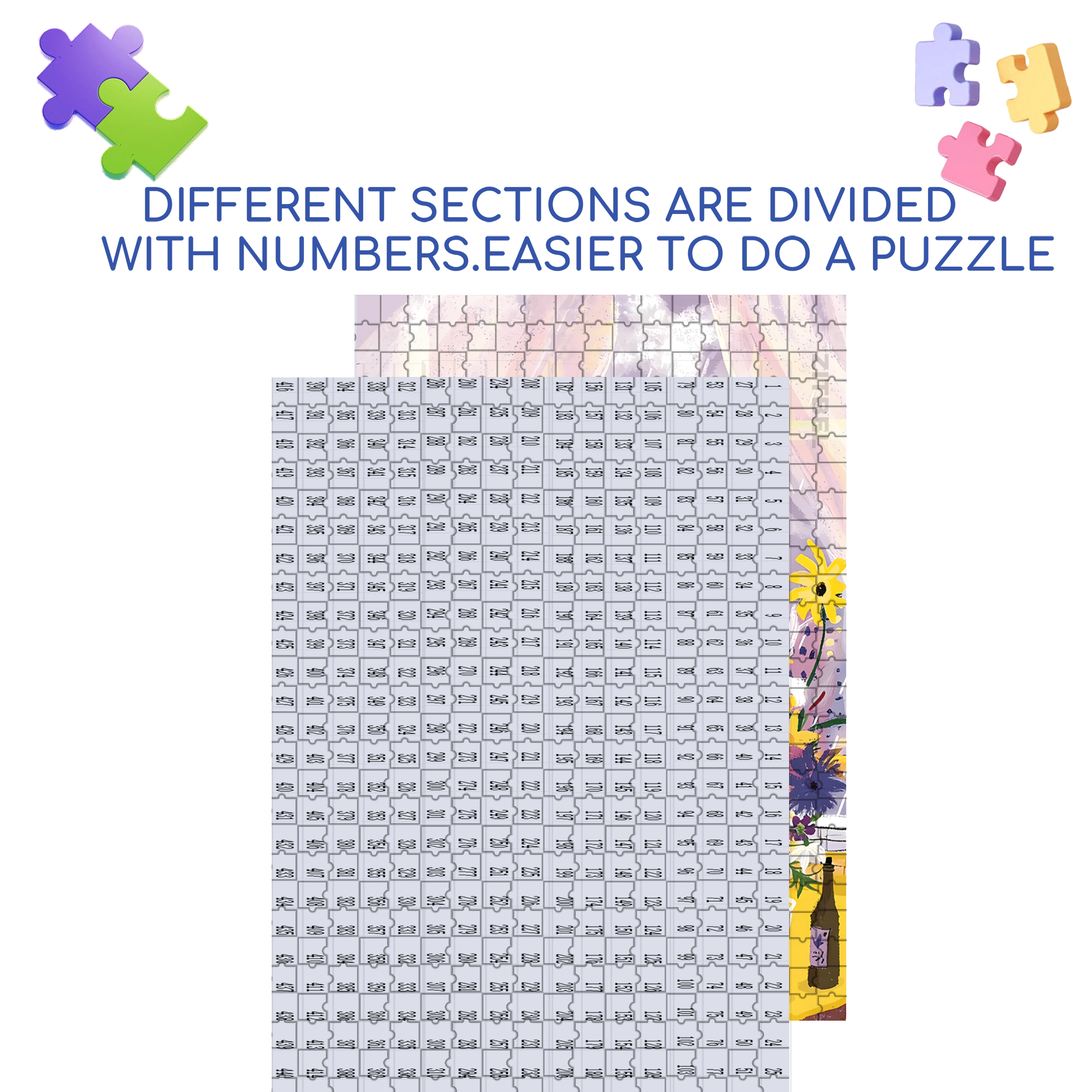 Romantic Purple Rain 500pcs/1000pcs Jigsaw Puzzle, Scratch-Resistant, Interactive Family Game & Brain-Boosting DIY Decor, Perfect for Halloween, Christmas & New Year Gifts, Family Puzzle Game