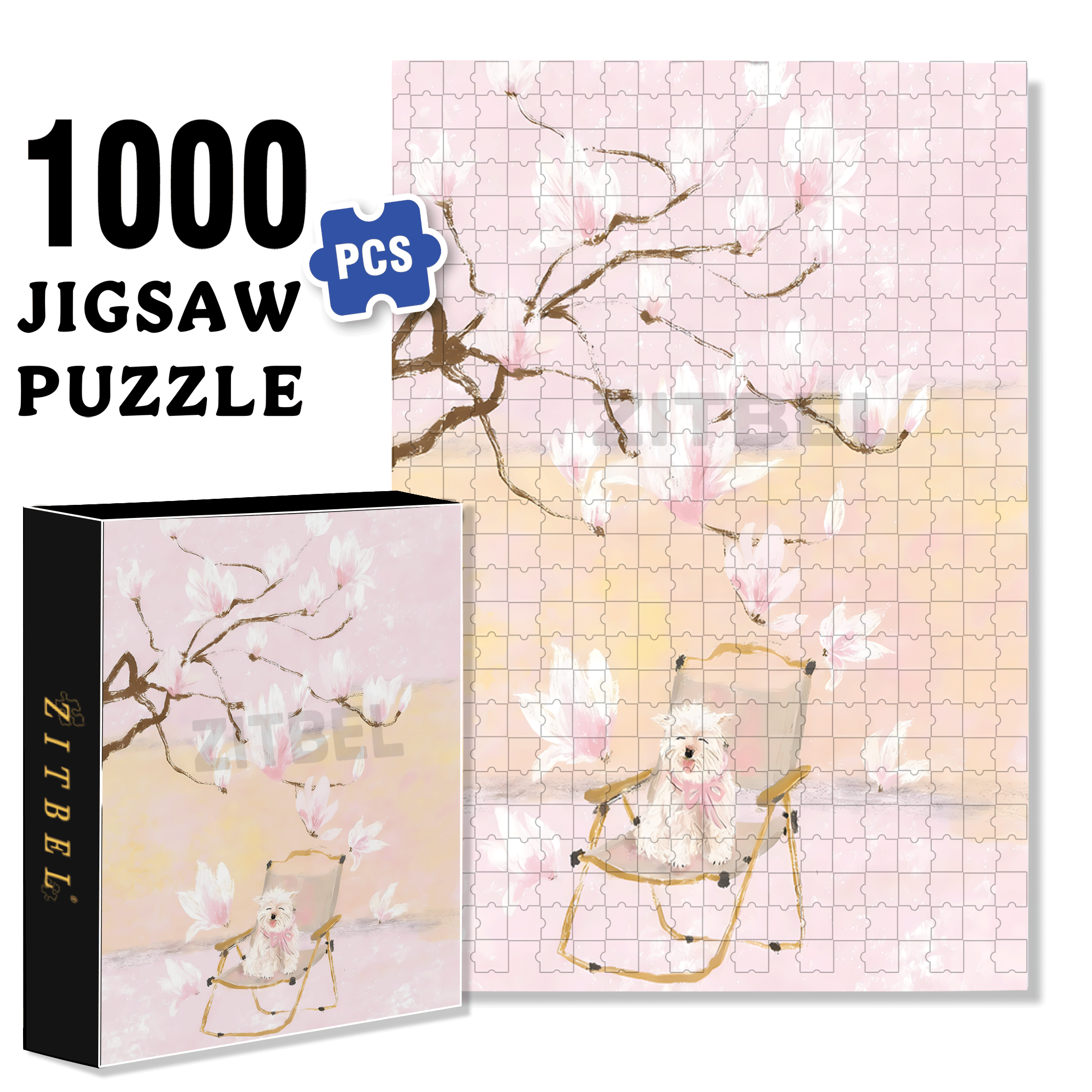 Smile, Please 500pcs/1000pcs Jigsaw Puzzle, Scratch-Resistant, Interactive Family Game & Brain-Boosting DIY Decor, Perfect for Halloween, Christmas & New Year Gifts, Family Puzzle Game