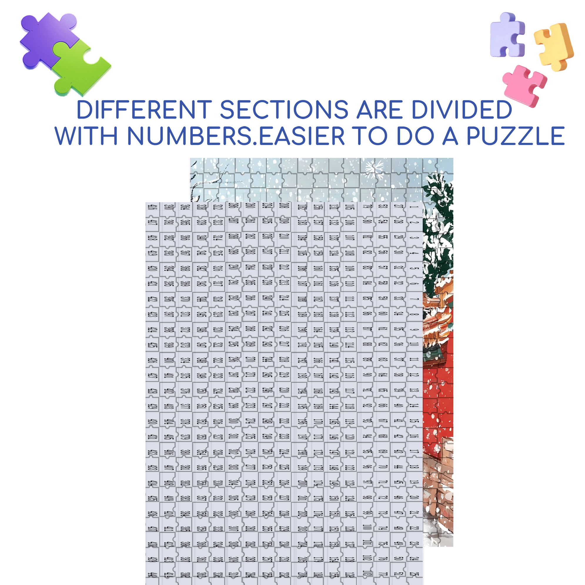 Snowy Beijing 500pcs/1000pcs Jigsaw Puzzle, Scratch-Resistant, Interactive Family Game & Brain-Boosting DIY Decor, Perfect for Halloween, Christmas & New Year Gifts, Family Puzzle Game