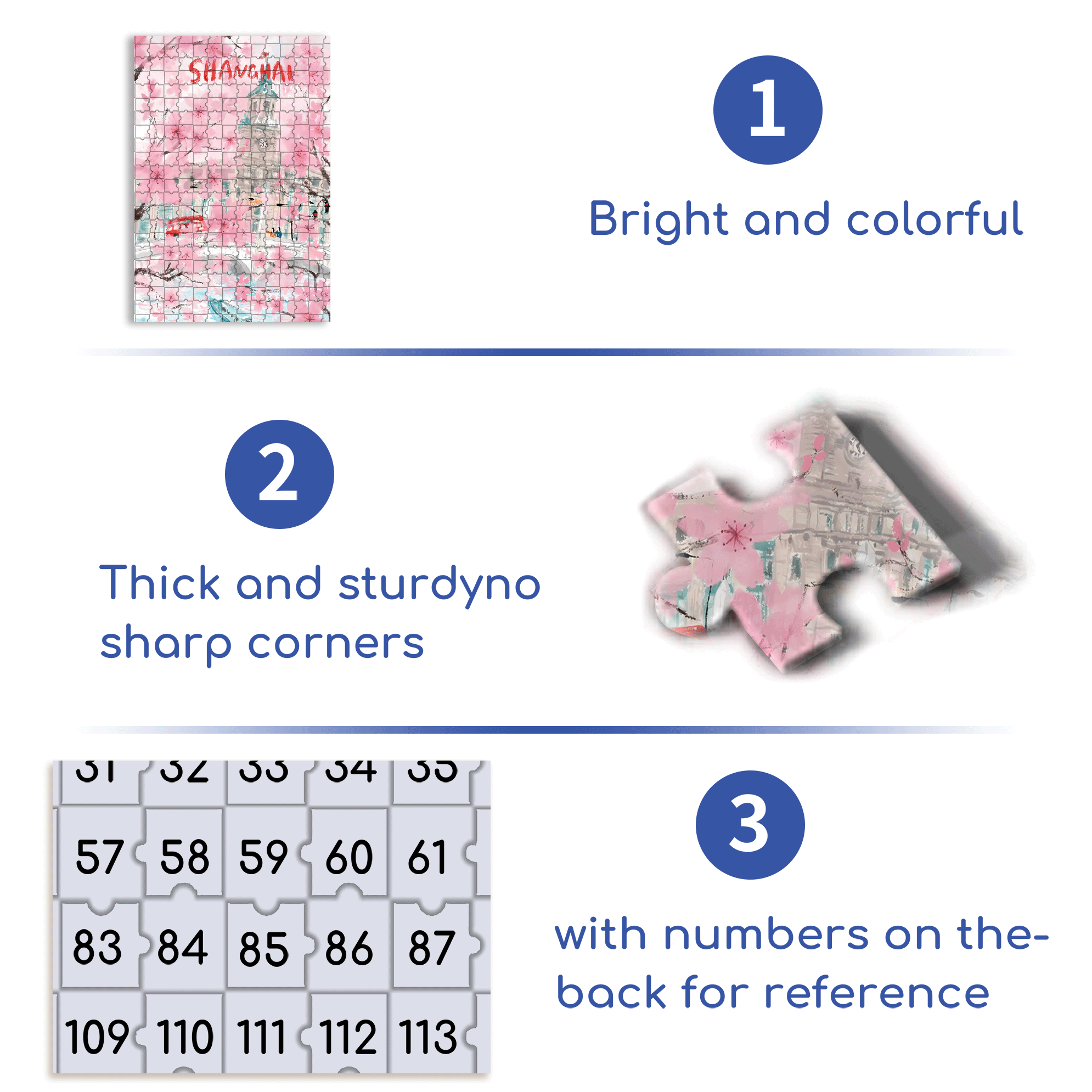 When Cherry Blossoms Are In Full Bloom 500pcs/1000pcs Jigsaw Puzzle, Scratch-Resistant, Interactive Family Game & Brain-Boosting DIY Decor, Perfect for Halloween, Christmas & New Year Gifts, Family Puzzle Game