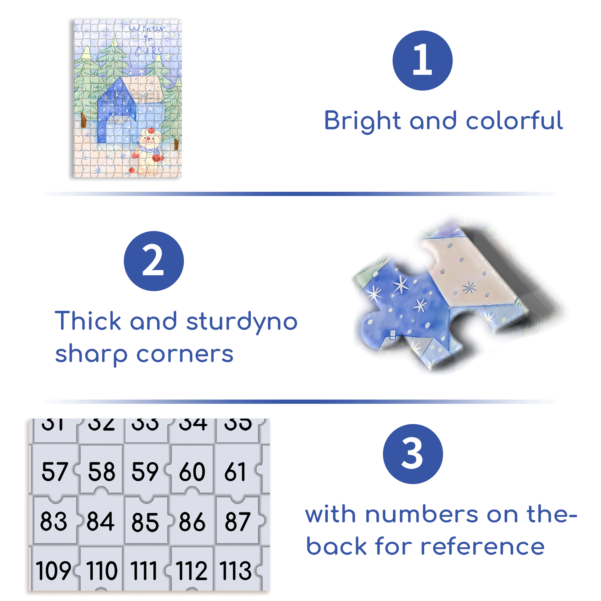 Winter In Ours 500pcs/1000pcs Jigsaw Puzzle, Scratch-Resistant, Interactive Family Game & Brain-Boosting DIY Decor, Perfect for Halloween, Christmas & New Year Gifts, Family Puzzle Game