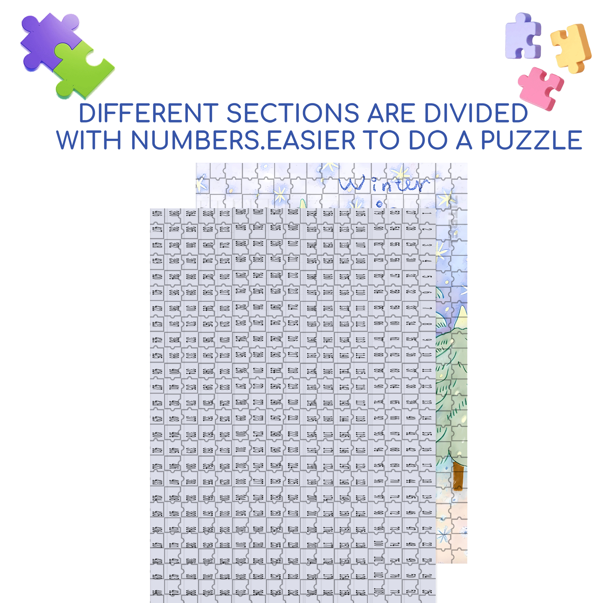 Winter In Ours 500pcs/1000pcs Jigsaw Puzzle, Scratch-Resistant, Interactive Family Game & Brain-Boosting DIY Decor, Perfect for Halloween, Christmas & New Year Gifts, Family Puzzle Game