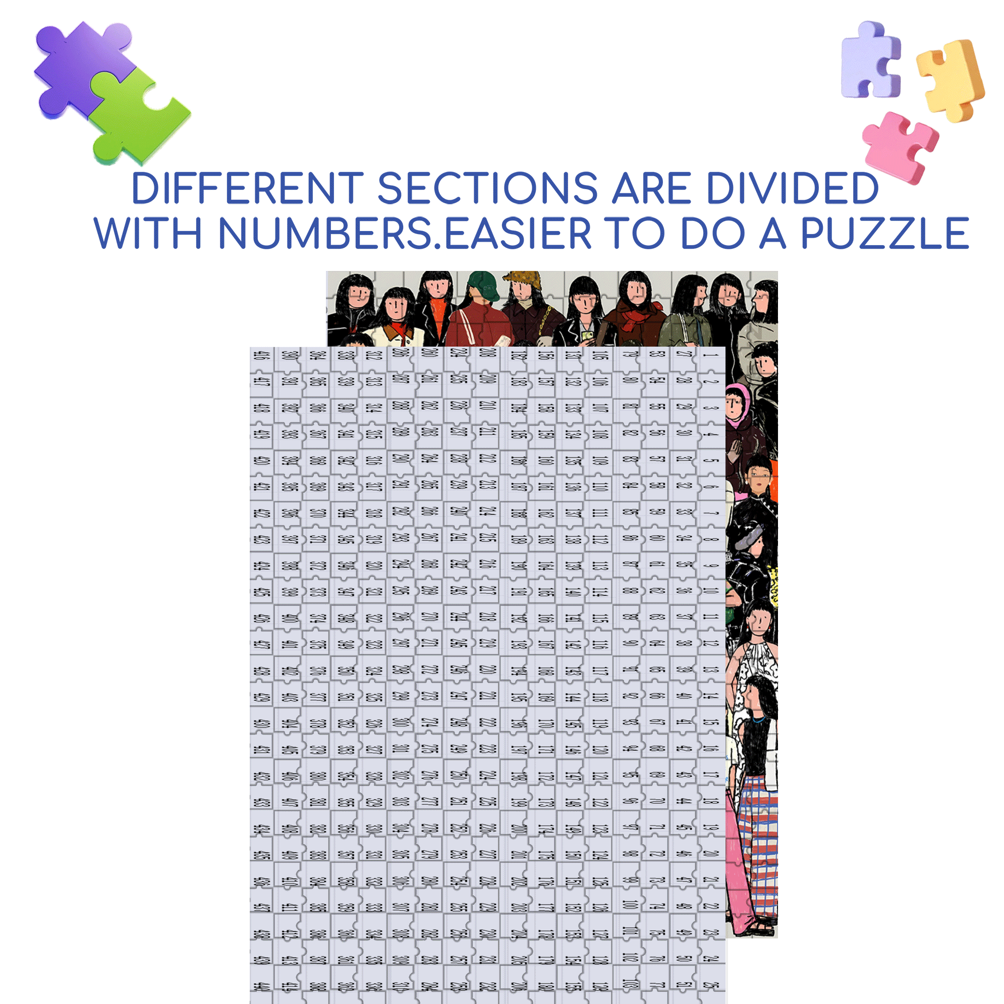 Be Yourself To The Fullest 500pcs/1000pcs Jigsaw Puzzle, Scratch-Resistant, Interactive Family Game & Brain-Boosting DIY Decor, Perfect for Halloween, Christmas & New Year Gifts, Family Puzzle Game