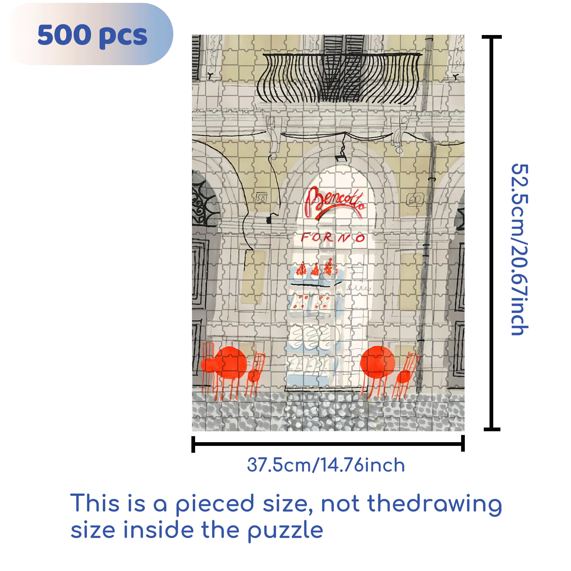 Bencotto 500pcs/1000pcs Jigsaw Puzzle, Scratch-Resistant, Interactive Family Game & Brain-Boosting DIY Decor, Perfect for Halloween, Christmas & New Year Gifts, Family Puzzle Game