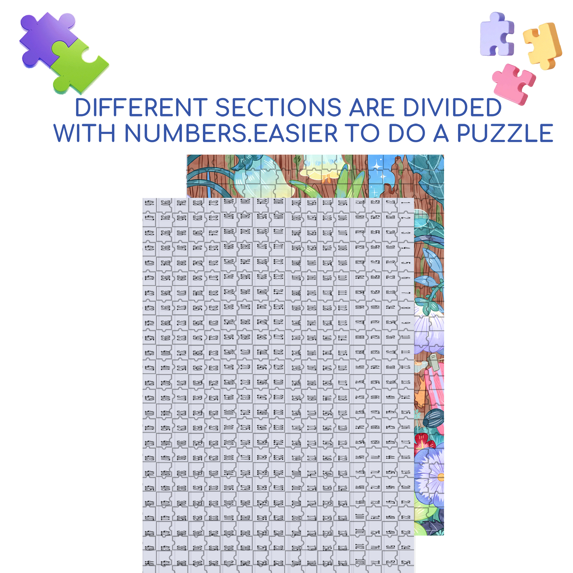 Borrowing A Sunny Day 500pcs/1000pcs Jigsaw Puzzle, Scratch-Resistant, Interactive Family Game & Brain-Boosting DIY Decor, Perfect for Halloween, Christmas & New Year Gifts, Family Puzzle Game