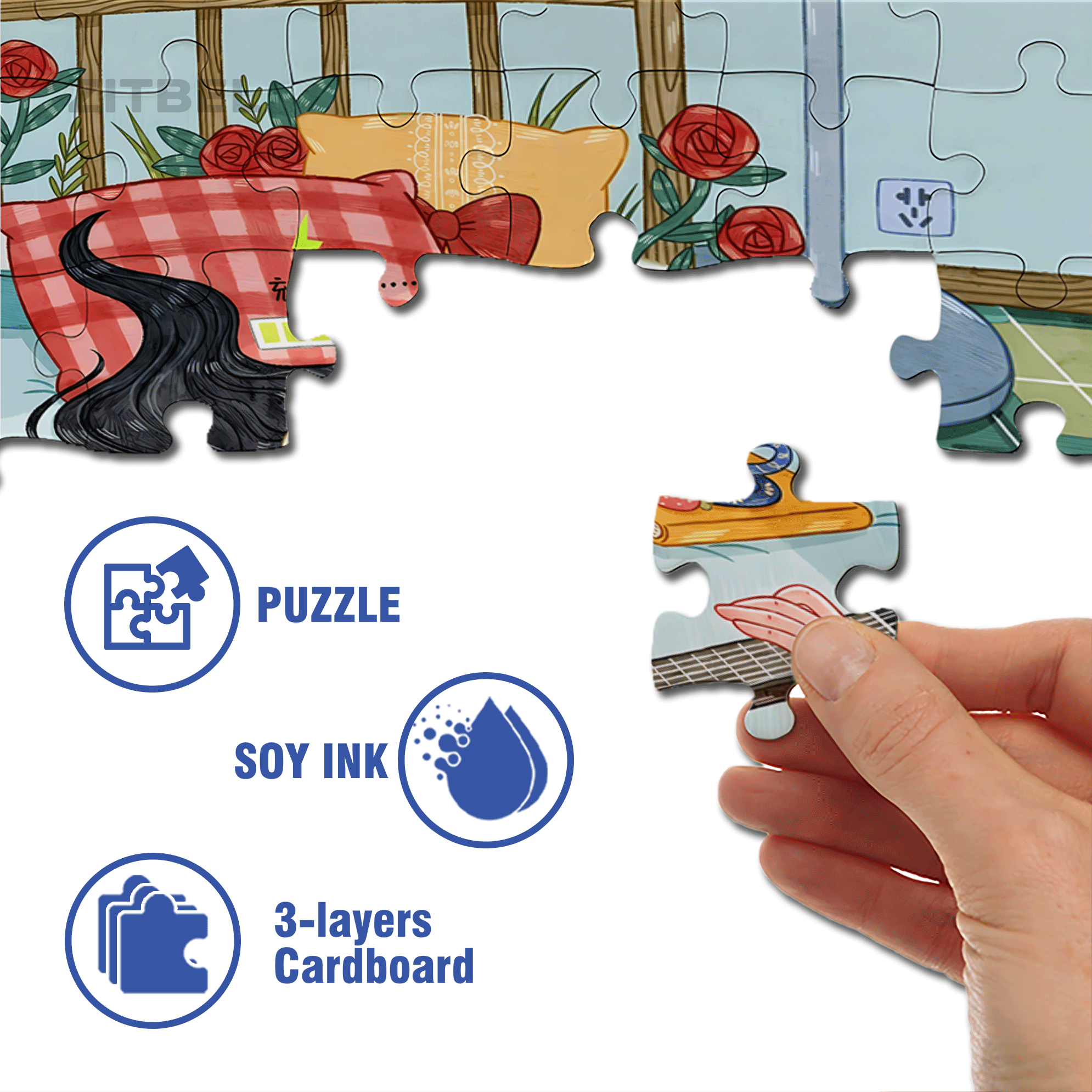 Charging 500pcs/1000pcs Jigsaw Puzzle, Scratch-Resistant, Interactive Family Game & Brain-Boosting DIY Decor, Perfect for Halloween, Christmas & New Year Gifts, Family Puzzle Game