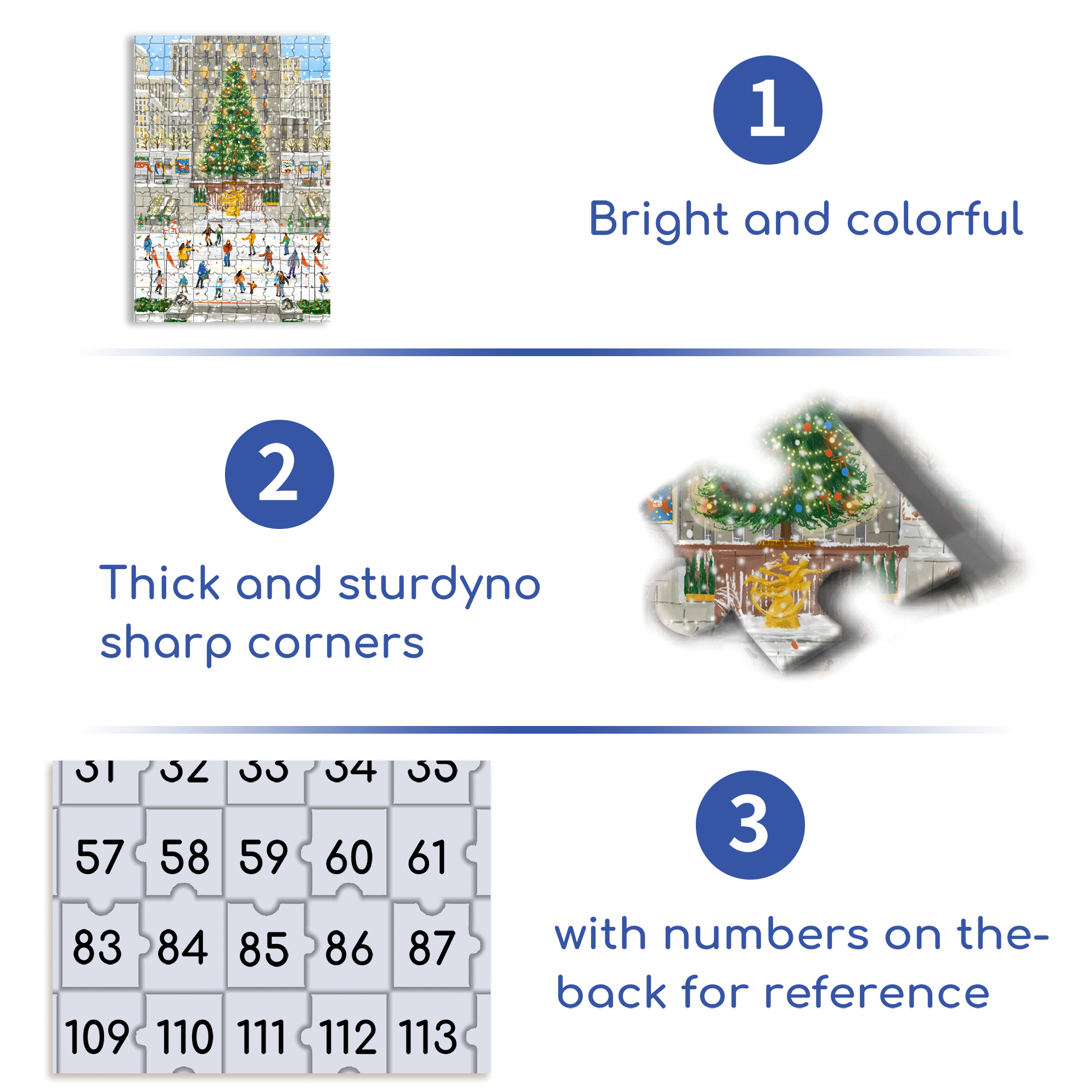 Christmas Ice and Snow Carnival 500pcs/1000pcs Jigsaw Puzzle, Scratch-Resistant, Interactive Family Game & Brain-Boosting DIY Decor, Perfect for Halloween, Christmas & New Year Gifts, Family Puzzle Game